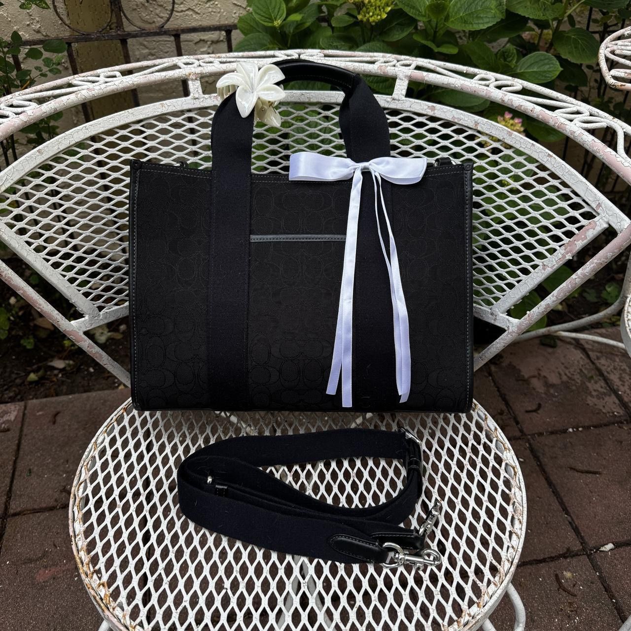 Coach Coach Smith Tote Black with Black Monograming Size ONE SIZE - 1 Thumbnail