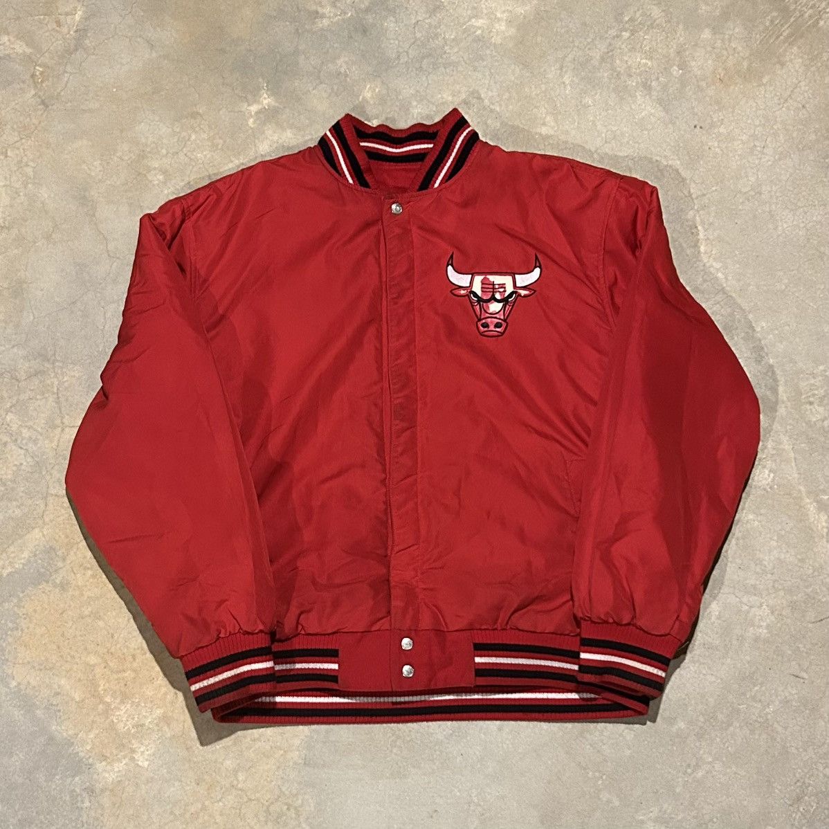 Jeff Hamilton × NBA × Vintage Vintage 90s Chicago Bulls Jeff Hamilton Varsity Jacket Size US XXL / EU 58 / 5 - 8 Thumbnail