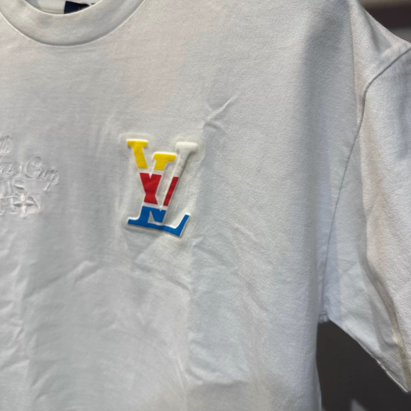 Louis Vuitton LV AC Embroidered & Embossed Logo Short Tee XS NWT Size US XS / EU 42 / 0 - 2 Thumbnail