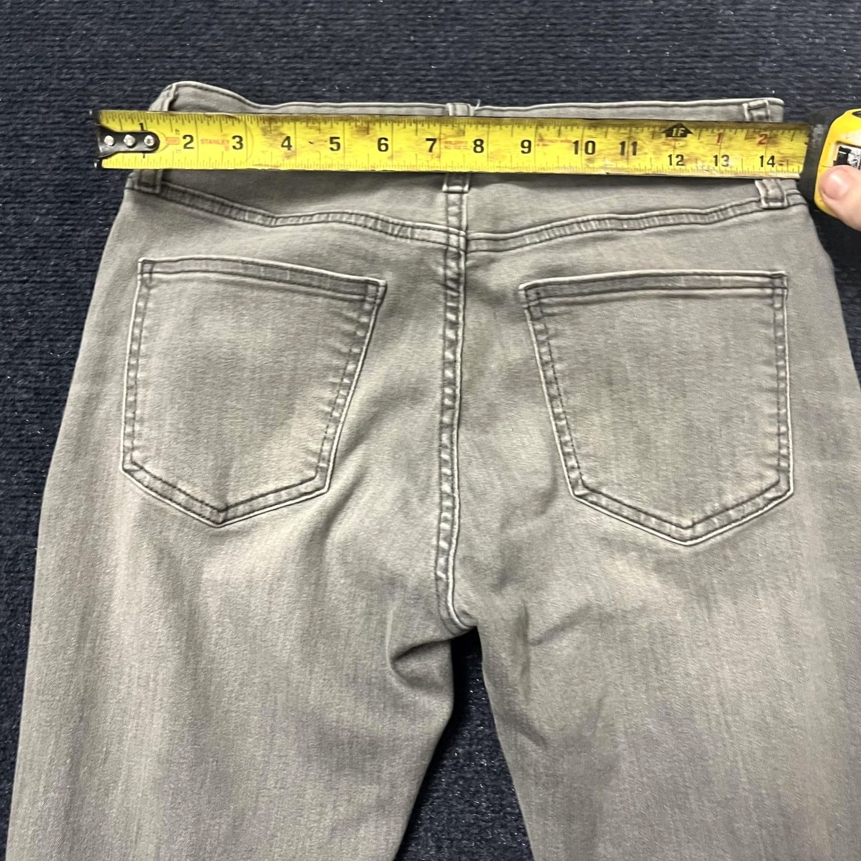 Uniqlo Uniqlo Womens Jeans Gray Skinny Stretch Denim Pants Casual Mid Rise Size 27" / US 4 / IT 40 - 3 Thumbnail