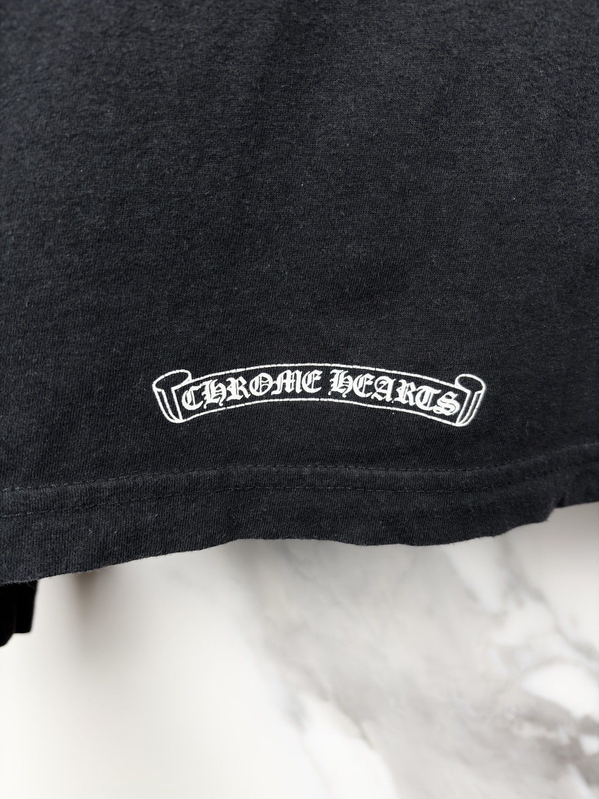 Chrome Hearts Chrome Hearts Back Logo Scroll Plus Longsleeve Tshirt Black Size US L / EU 52-54 / 3 - 6 Thumbnail