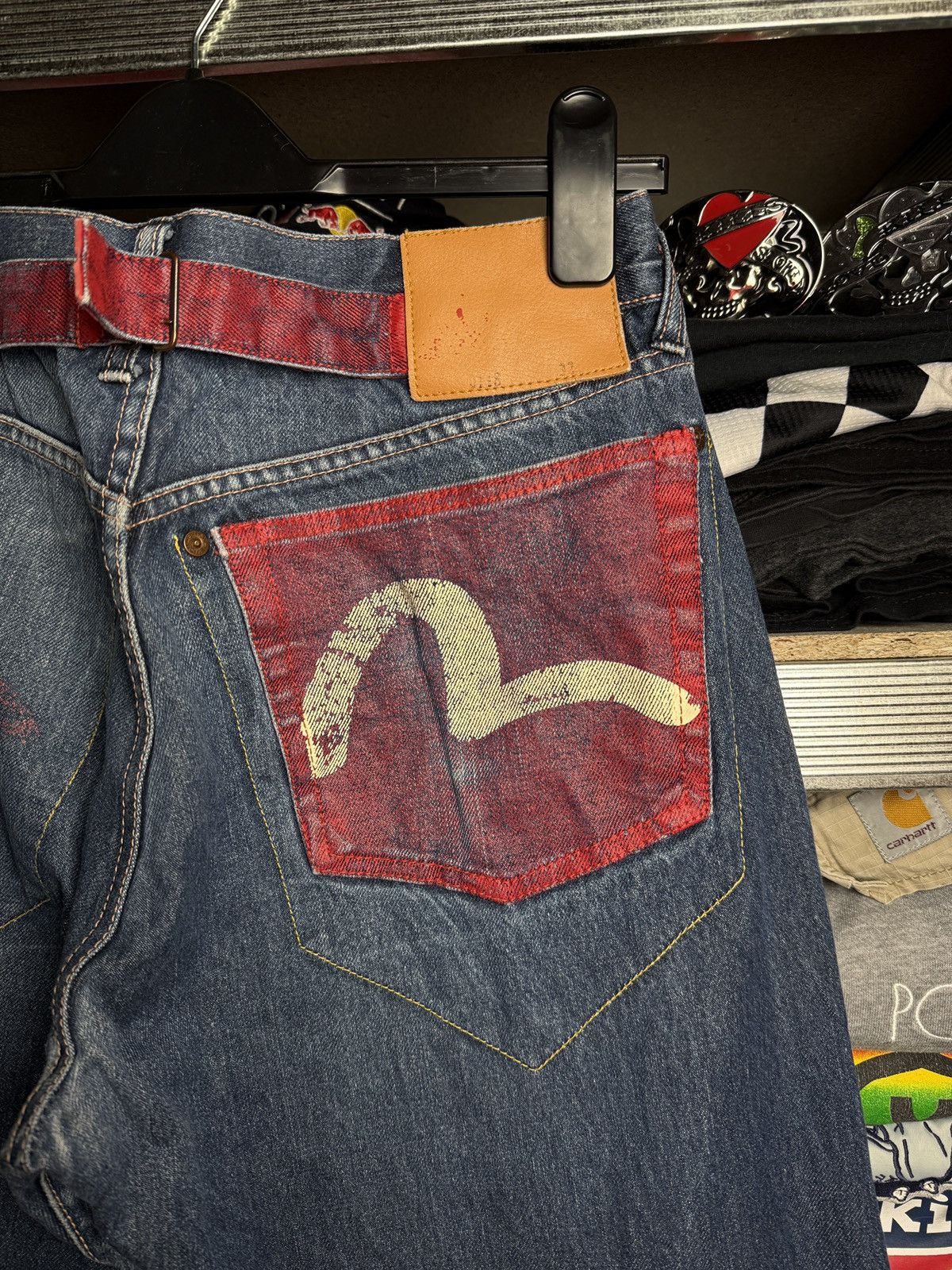 Evisu × Japanese Brand × Vintage Vintage Evisu Belt Pants Japan Size US 32 / EU 48 - 3 Thumbnail