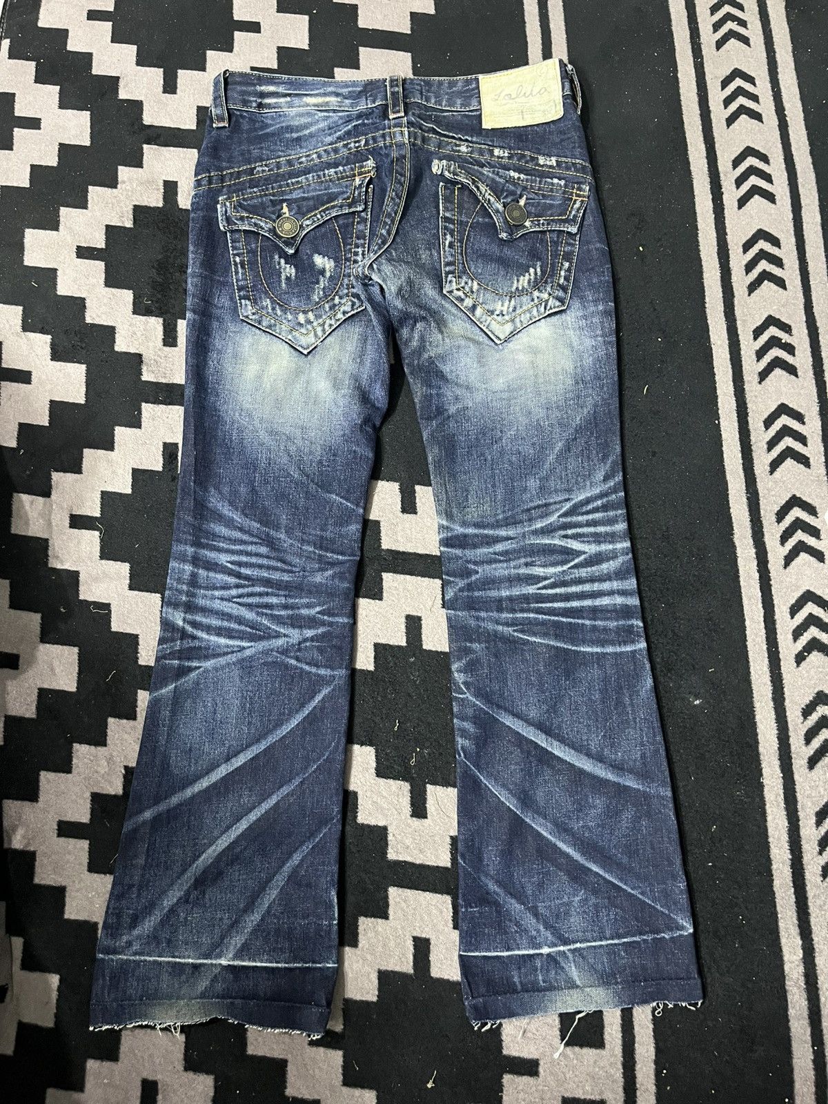 Japanese Brand Yashimoto nara lolita flare jeans Size US 27 - 1 Thumbnail