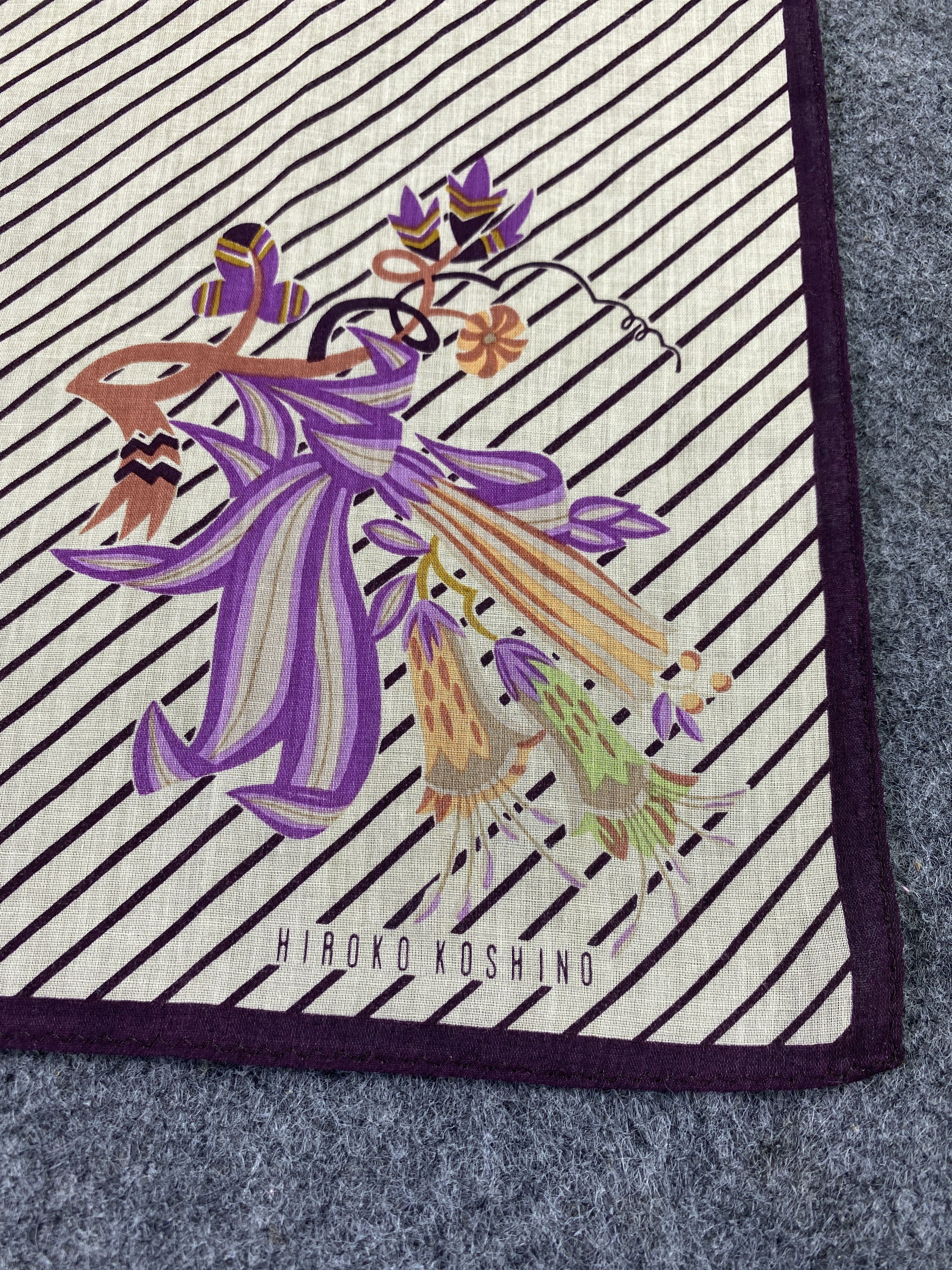 Hiroko Koshino Homme × Vintage Hiroko Koshino Handkerchief / Bandana / Neckerchief-B128 Size ONE SIZE - 4 Thumbnail