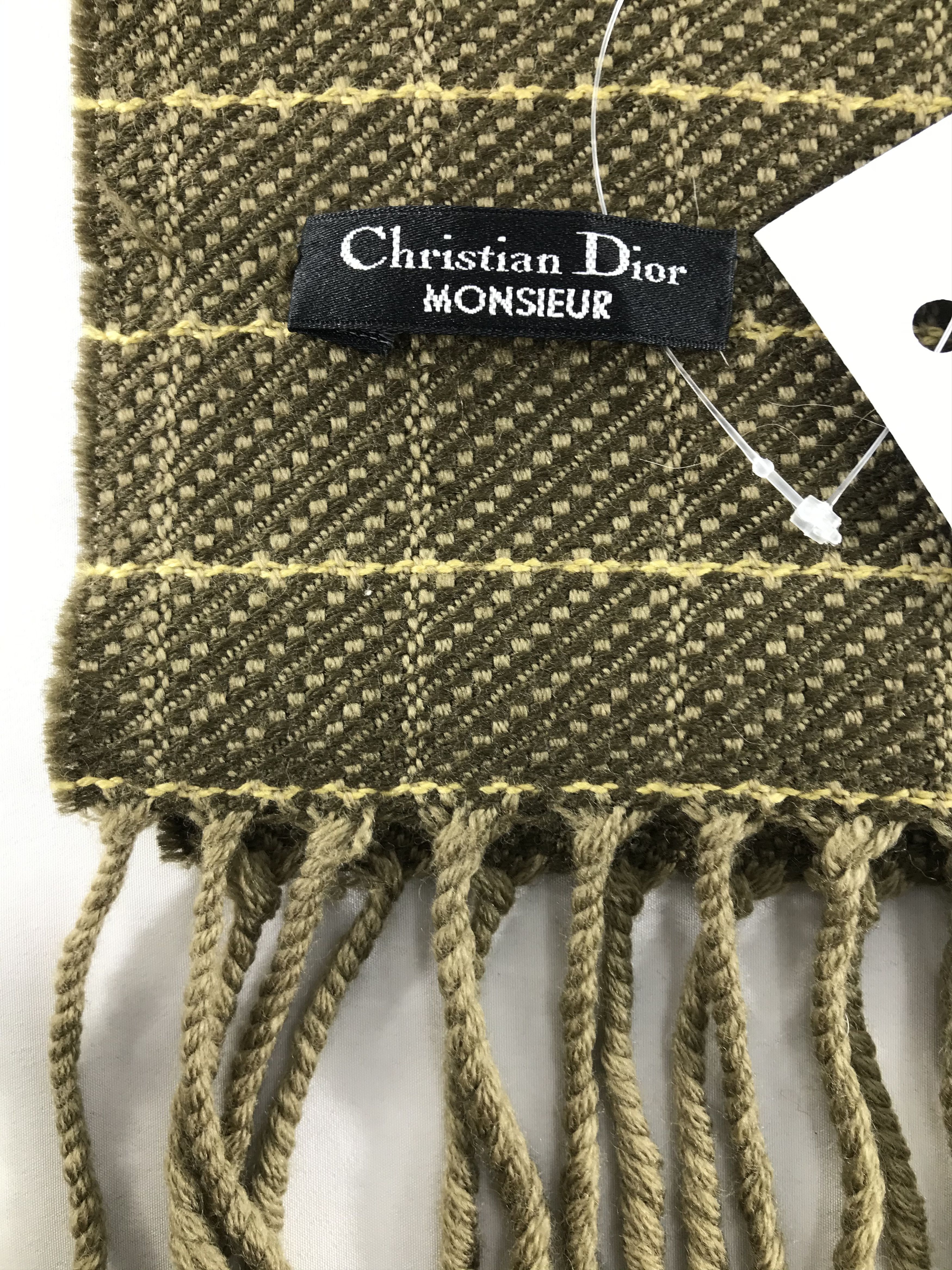 Vintage Christian Dior Monsieur Scarf / Muffler / Neckwear - WW3094 Size ONE SIZE - 4 Thumbnail