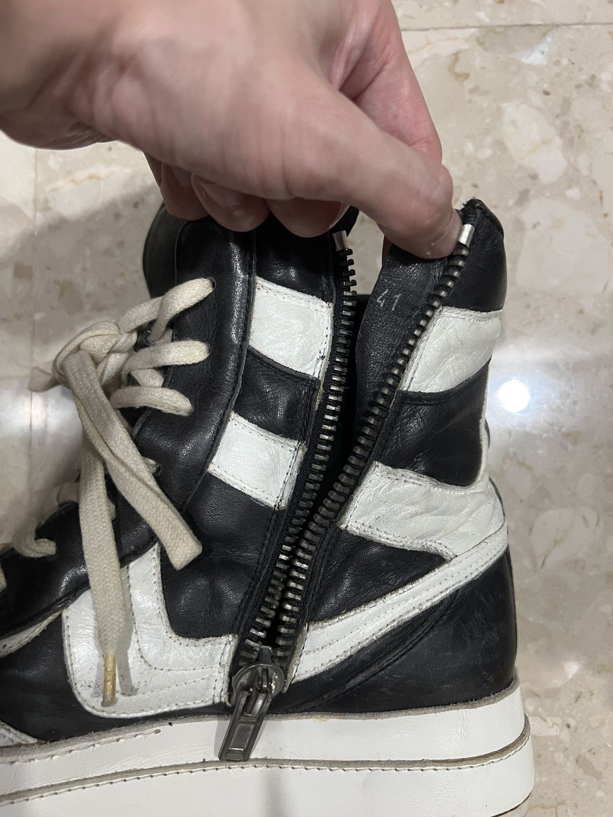 Rick Owens RO Oreo Dunks Size US 8 / EU 41 - 15 Thumbnail