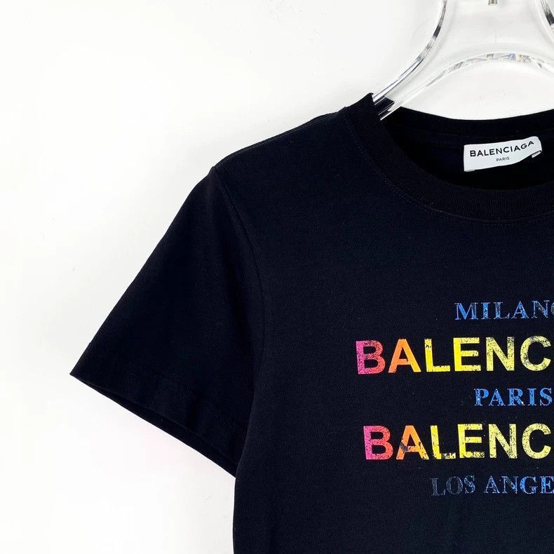 Balenciaga Balenciaga Black Logo Cotton TShirt Size S-2506 Size S / US 4 / IT 40 - 3 Thumbnail