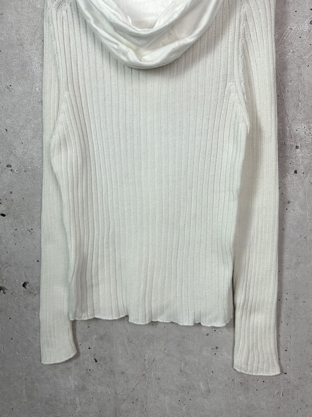 C.P. Company C.P. Company Vintage White Knit Cotton Button Hooded Sweater Size US S / EU 44-46 / 1 - 7 Thumbnail