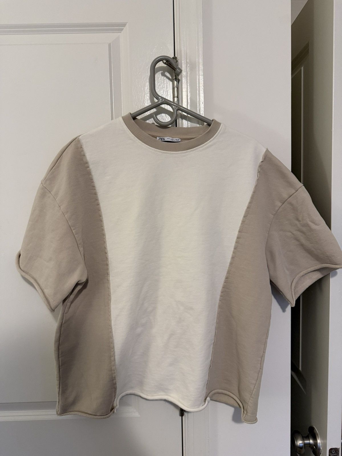 Zara Zara Two-Tone Heavy Tee Size US L / EU 52-54 / 3 - 1 Thumbnail
