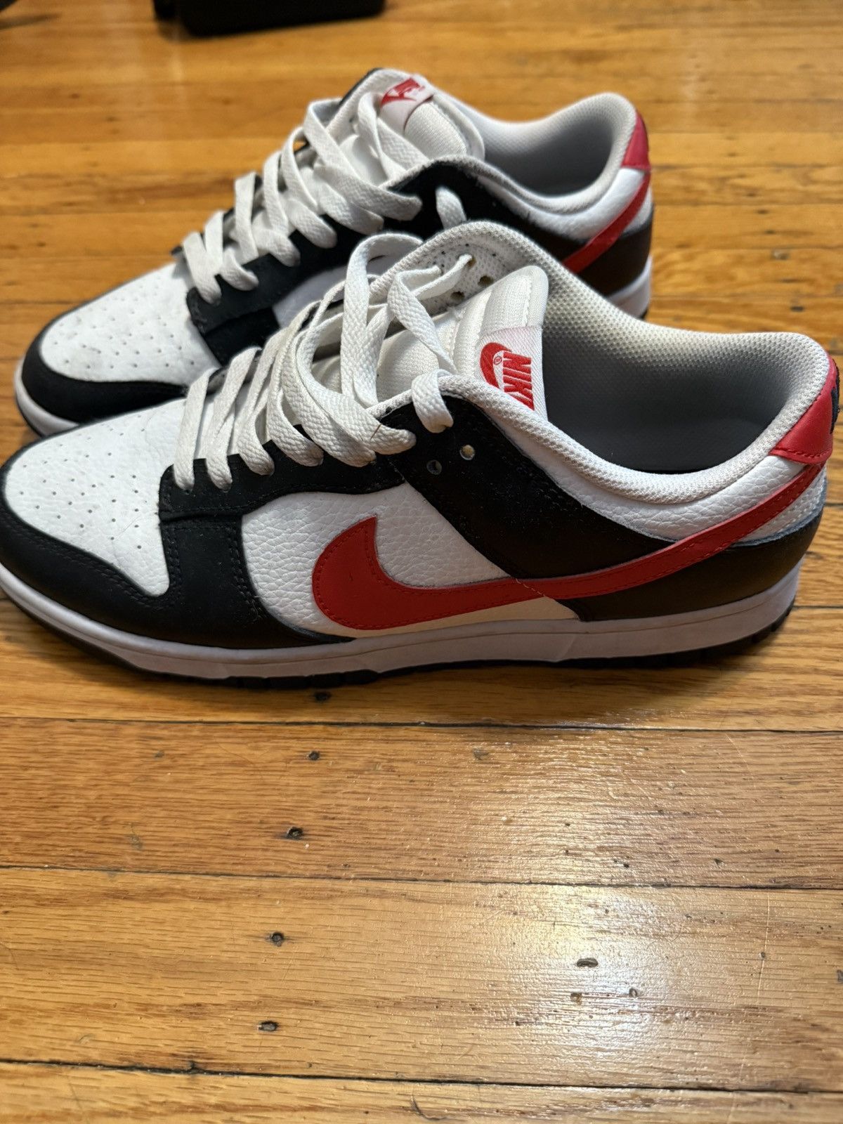 Nike Nike Dunk Low ‘Black White Red’ Size US 11 / EU 44 - 3 Thumbnail