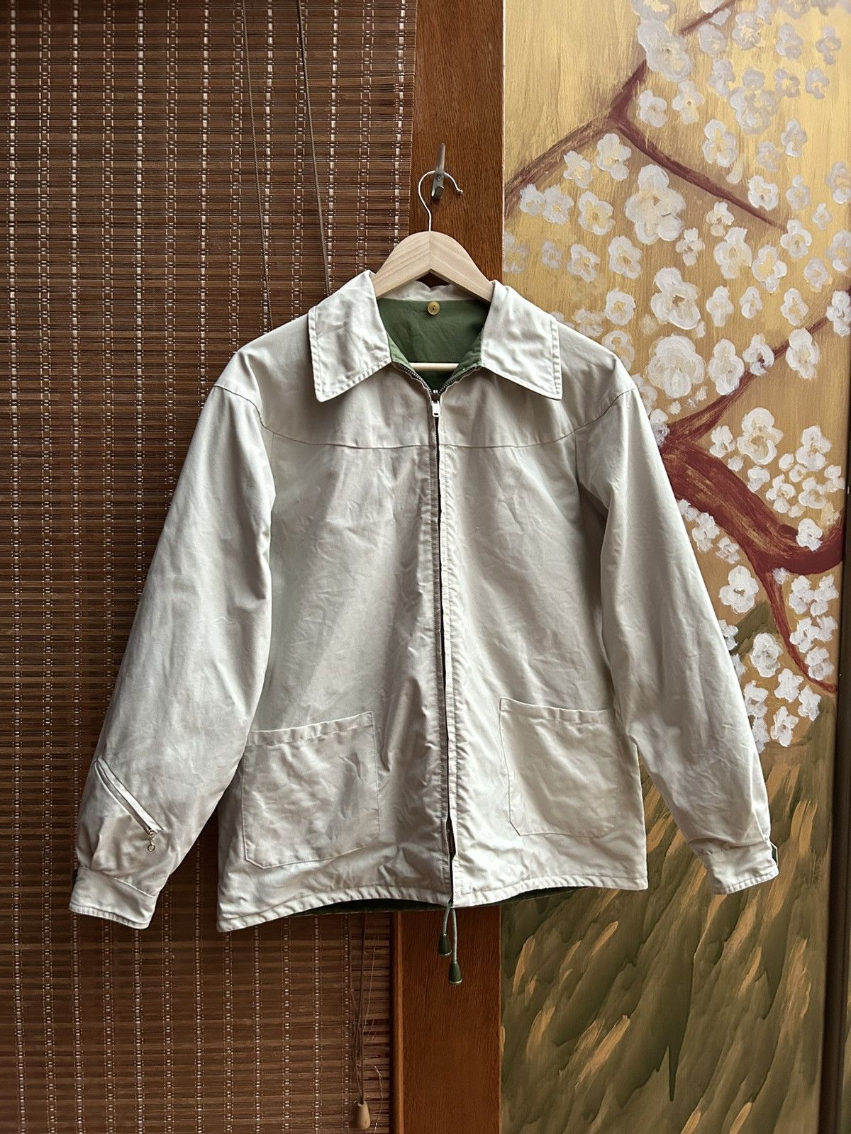 Vintage Vintage 60s Reversible Green/Ecru Golfing Jacket by Mendac Size US M / EU 48-50 / 2 - 8 Thumbnail
