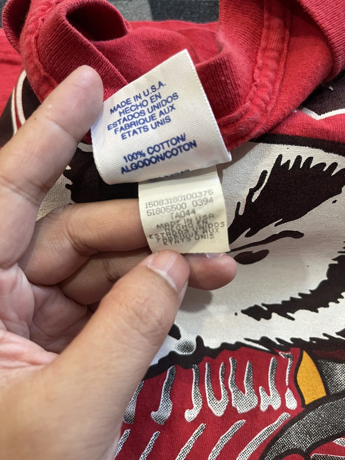 Vintage 🔥 Vintage 90s University of Wisconsin Badgers T-Shirt L Size US L / EU 52-54 / 3 - 3 Thumbnail