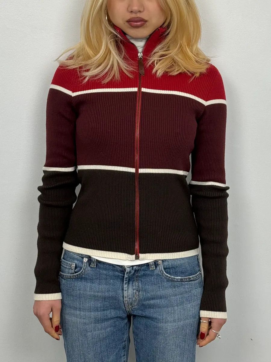Dolce & Gabbana 2000s Dolce & Gabbana 3 Red Zip-Up Sweater Size XXS / US 00 / IT 34 - 2 Thumbnail