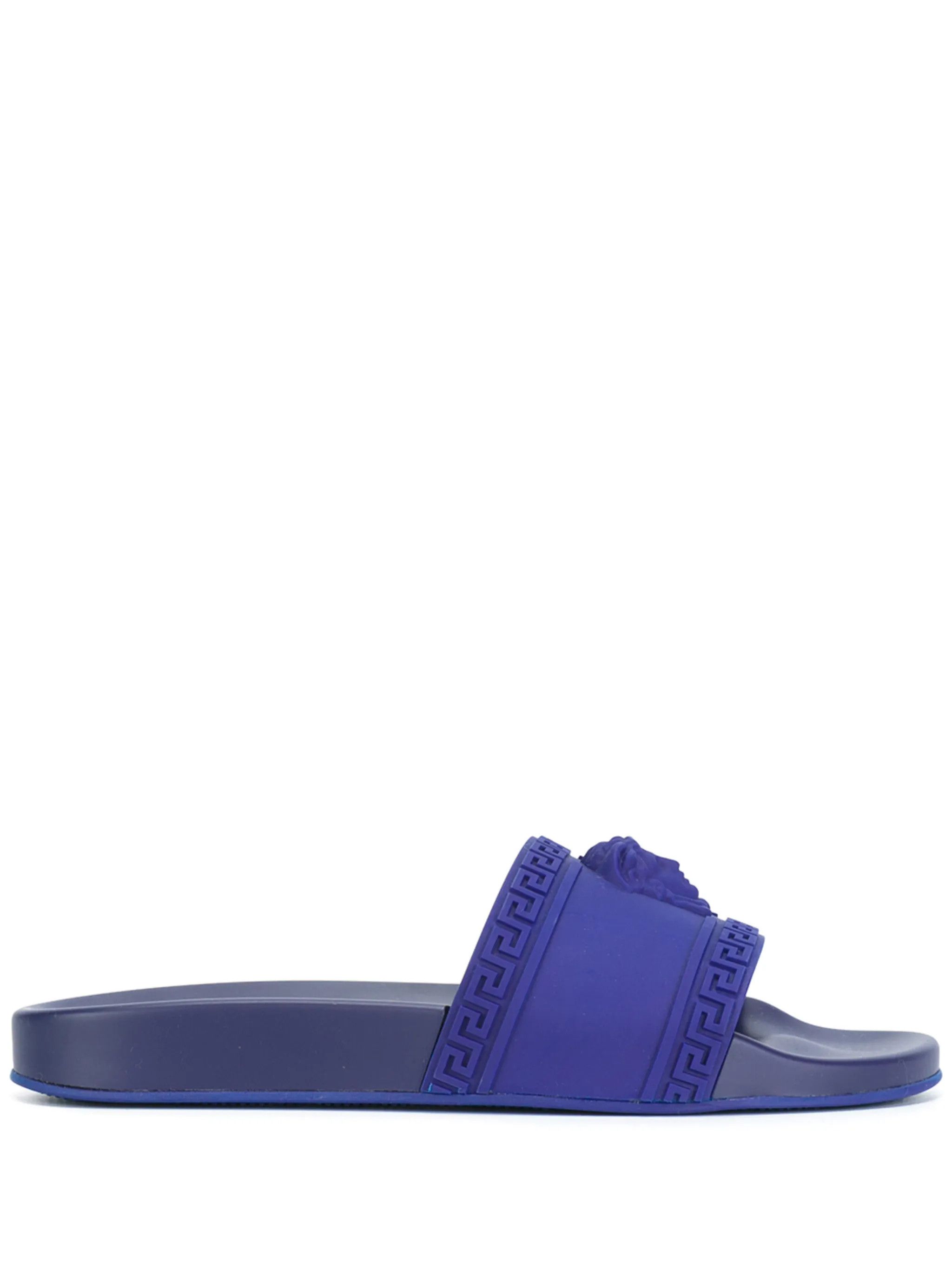 Versace Medusa Rubber Logo Slide Pool Sandal Flip Flop Flat 44 11 Size US 11 / EU 44 - 1 Thumbnail