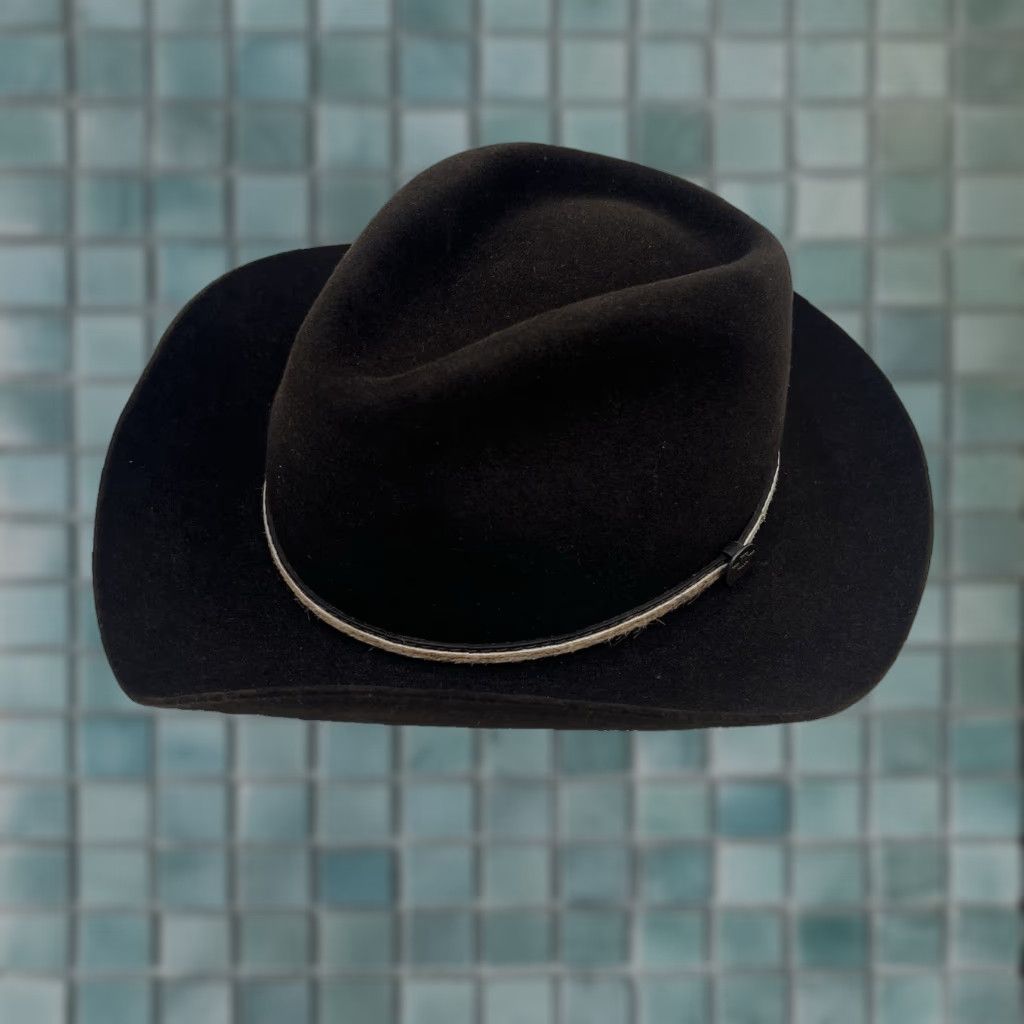 Goorin Bros. Goorin Bros Hat Cowboy XL Mens Merino Wool Western Black Fedora Felt Wide Brim Made USA Classic Western Christmas? Size ONE SIZE - 1 Thumbnail
