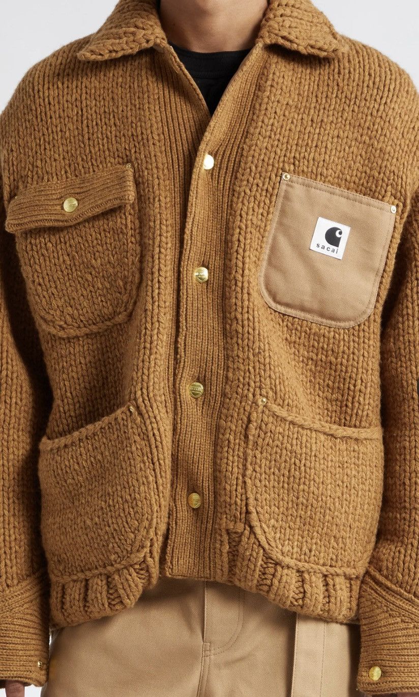 Carhartt × Sacai Carhartt WIP x Sacai Michigan Knit Jacket Size US S / EU 44-46 / 1 - 3 Thumbnail