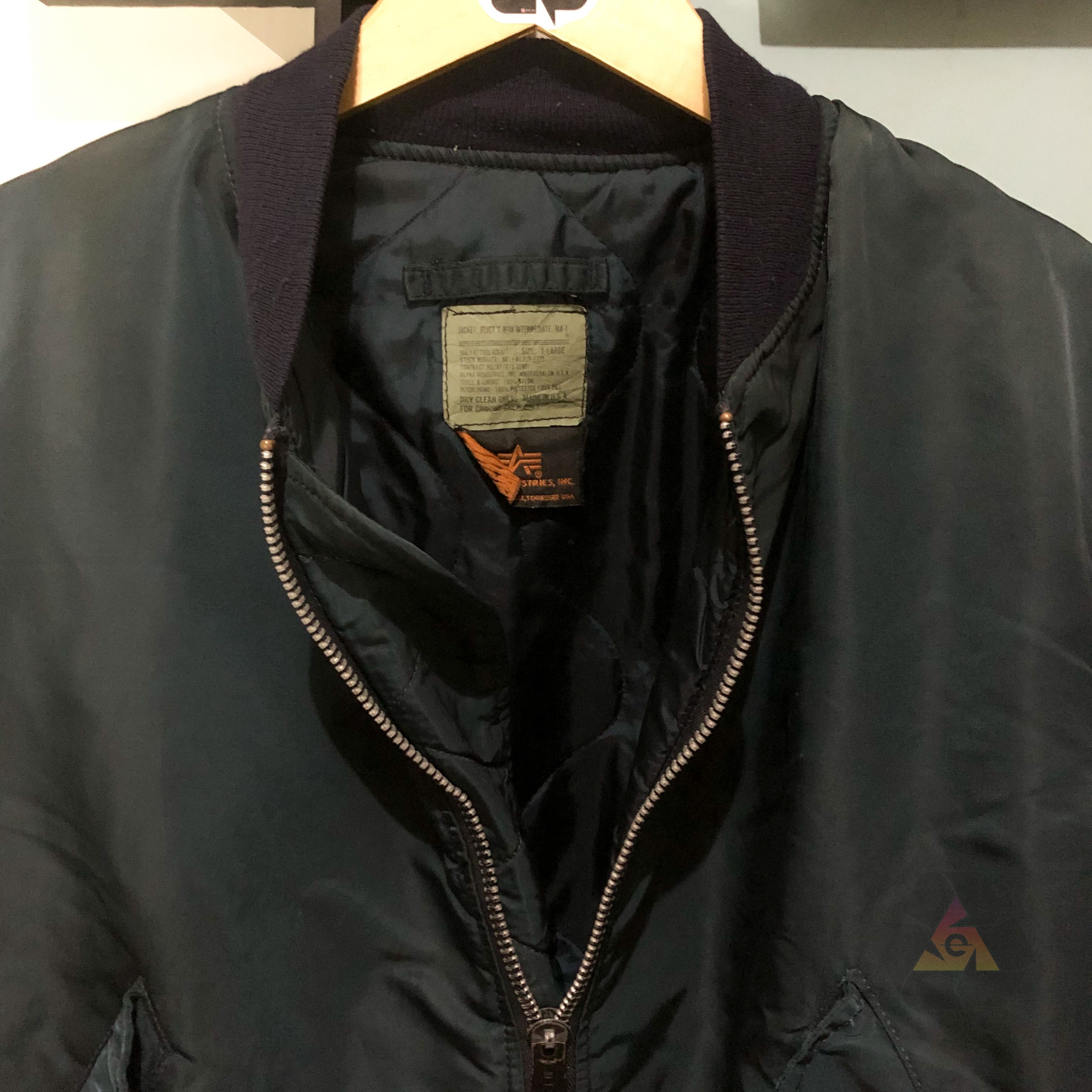 Alpha Industries Vintage Alpha Industries Flayer's Mil-J-82790J USAF MA-1 Size US XL / EU 56 / 4 - 7 Thumbnail