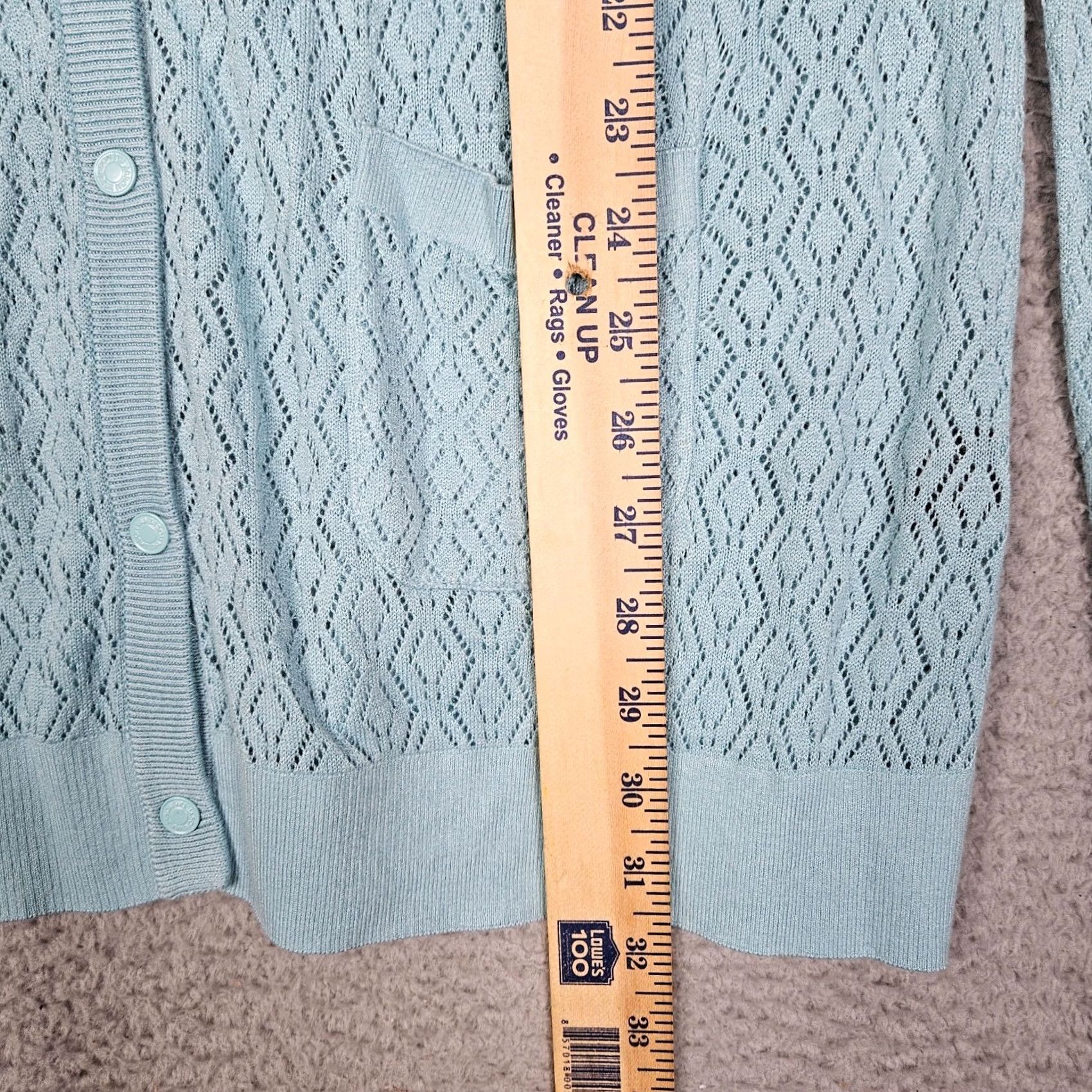 Jason Wu JASON WU FOR Target Women's Blue Pointelle Cardigan Size M Size M / US 6-8 / IT 42-44 - 4 Thumbnail