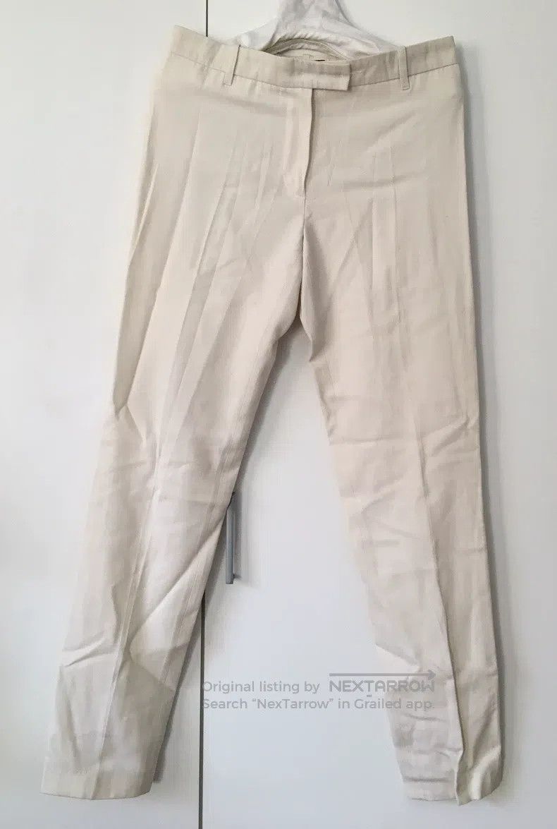 Ann Demeulemeester Ann Demeulemeester Ivory wool trousers Size 26" / US 2 / IT 38 - 1 Thumbnail