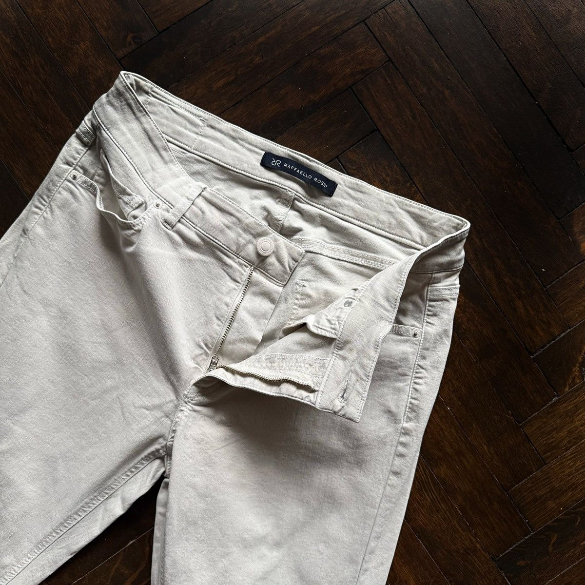 Other Raffaello Rossi Womens VIC 6/8 Crop F Denim Pants Pockets Size 28" / US 6 / IT 42 - 6 Thumbnail