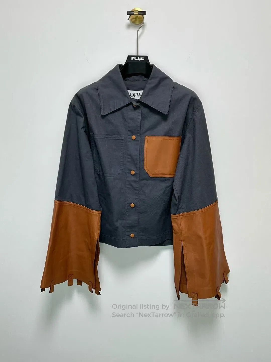 Loewe Loewe Leather Logo Patch Short Jacket. Size S / US 4 / IT 40 - 1 Thumbnail