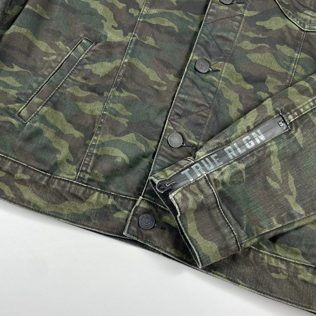 True Religion True Religion Camo Dylan Denim Jeans Jacket Size US XL / EU 56 / 4 - 9 Thumbnail
