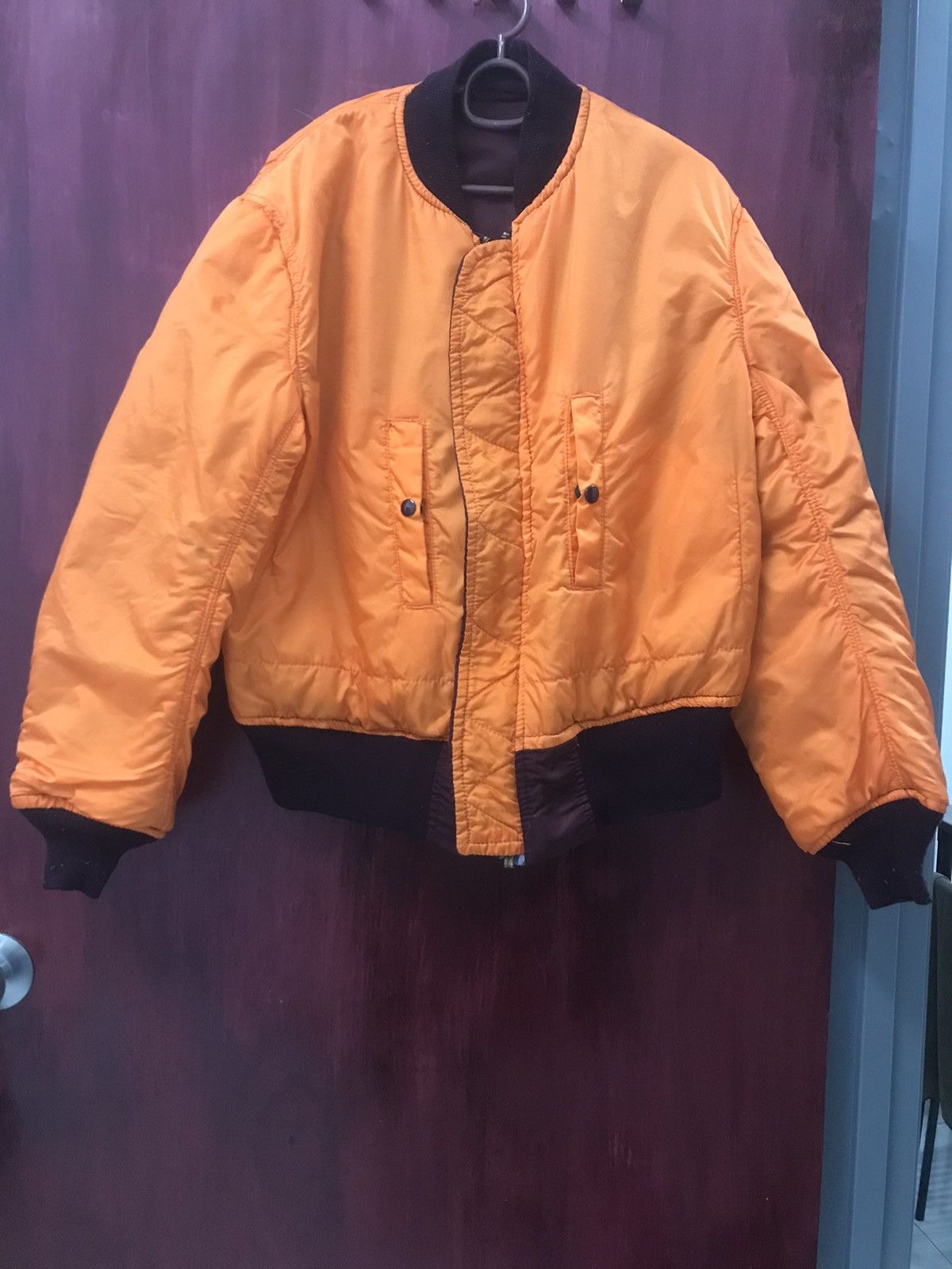 Alpha Industries VINTAGE ALPHA INDUSTRIES BOMBER JACKET REVERSIBLE 80s Size US M / EU 48-50 / 2 - 3 Thumbnail