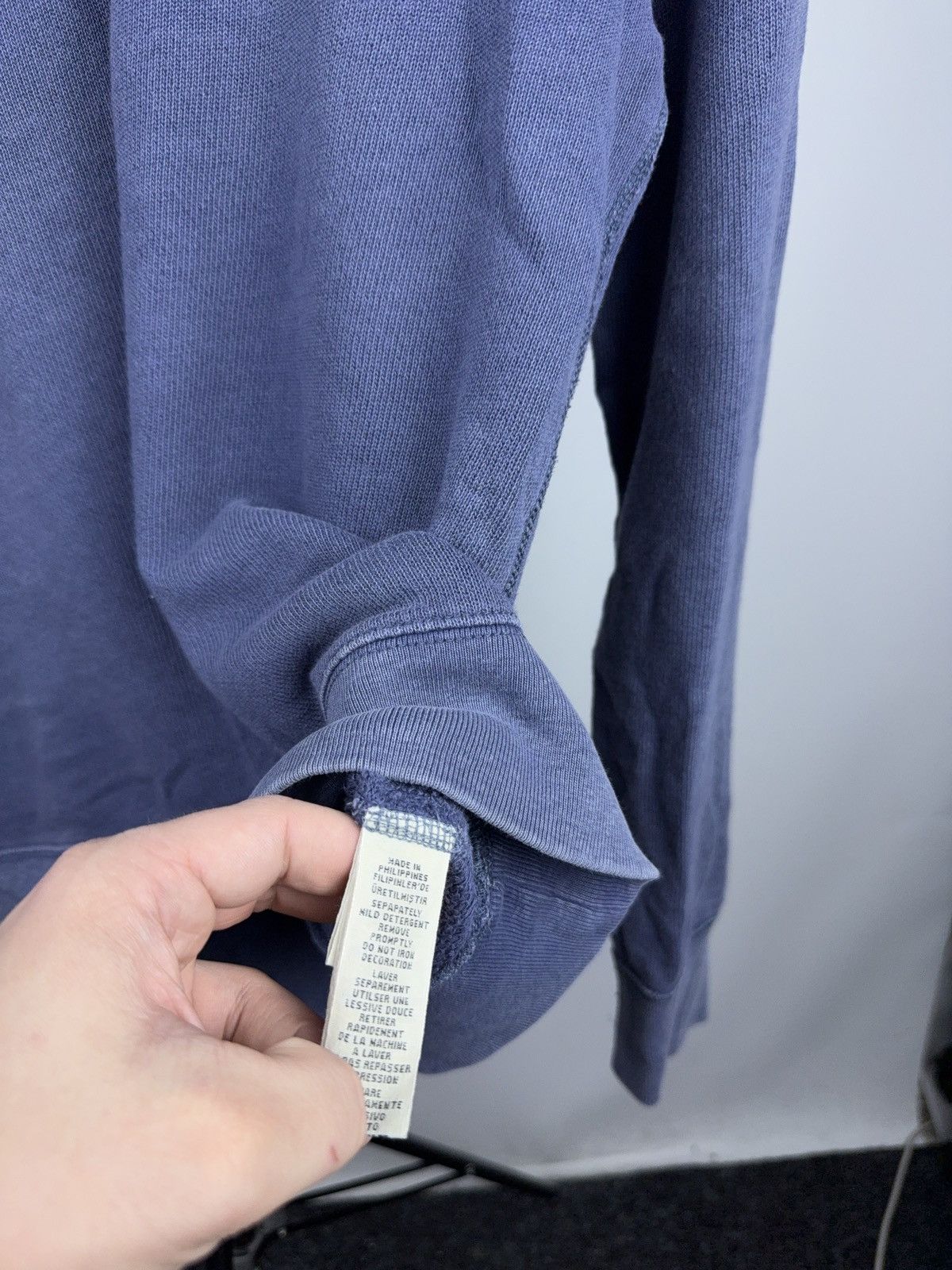 Denim & Supply Ralph Lauren Distressed Denim & Supply Ralph Lauren Faded Blue Sweatshirt Size US S / EU 44-46 / 1 - 5 Thumbnail