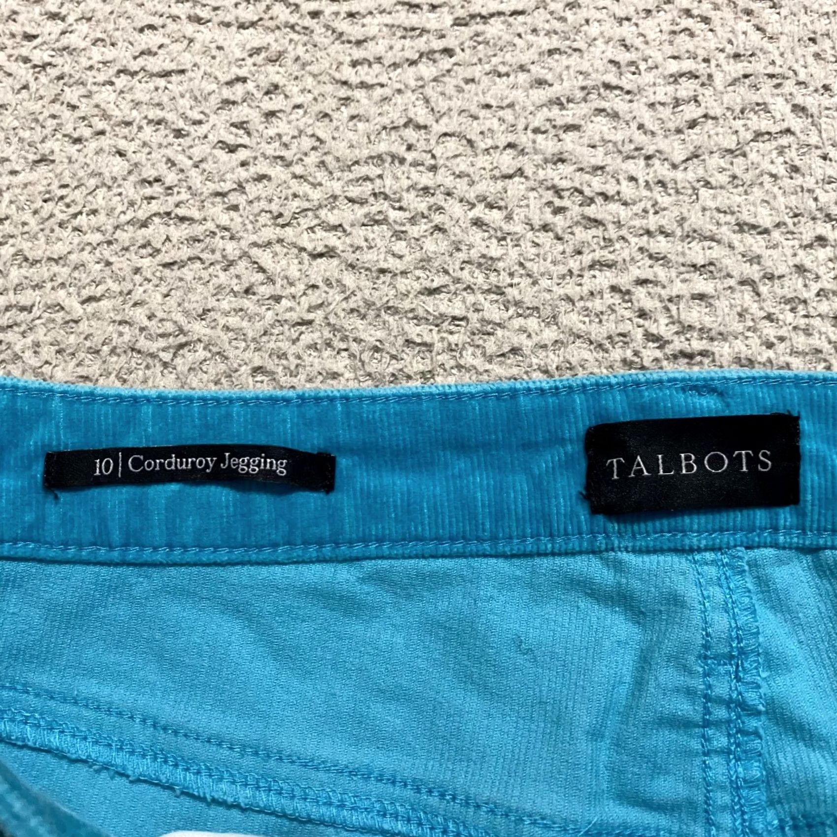 Talbots Talbots Jeans Womens sz 10 Jegging High Rise Blue Corduroy Medium Wash Size 30" / US 8 / IT 44 - 3 Thumbnail