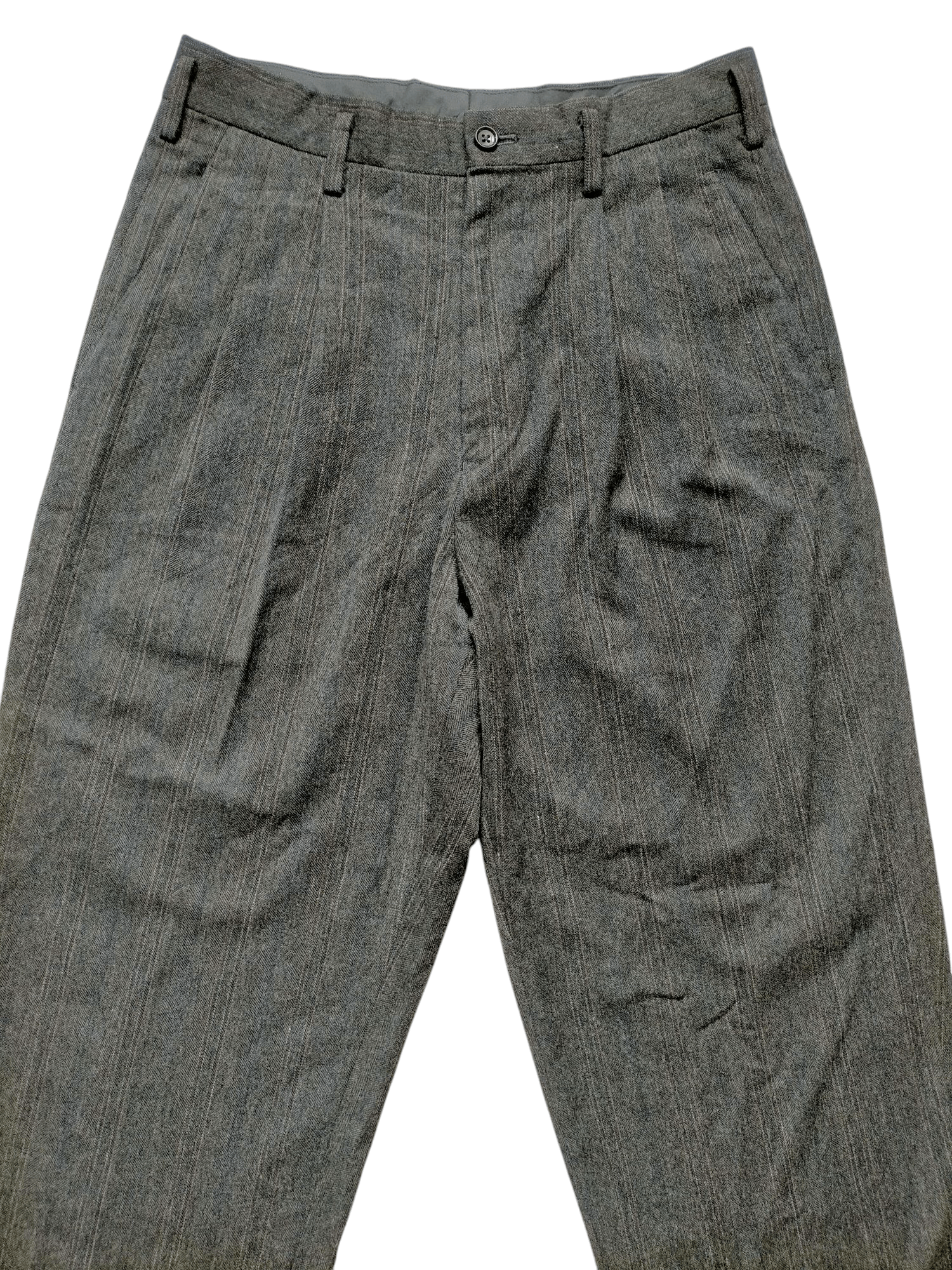 Yohji Yamamoto Y's for men Yohji Yamamoto Wool Wide Stripe Trouser Pants Size US 30 / EU 46 - 3 Thumbnail