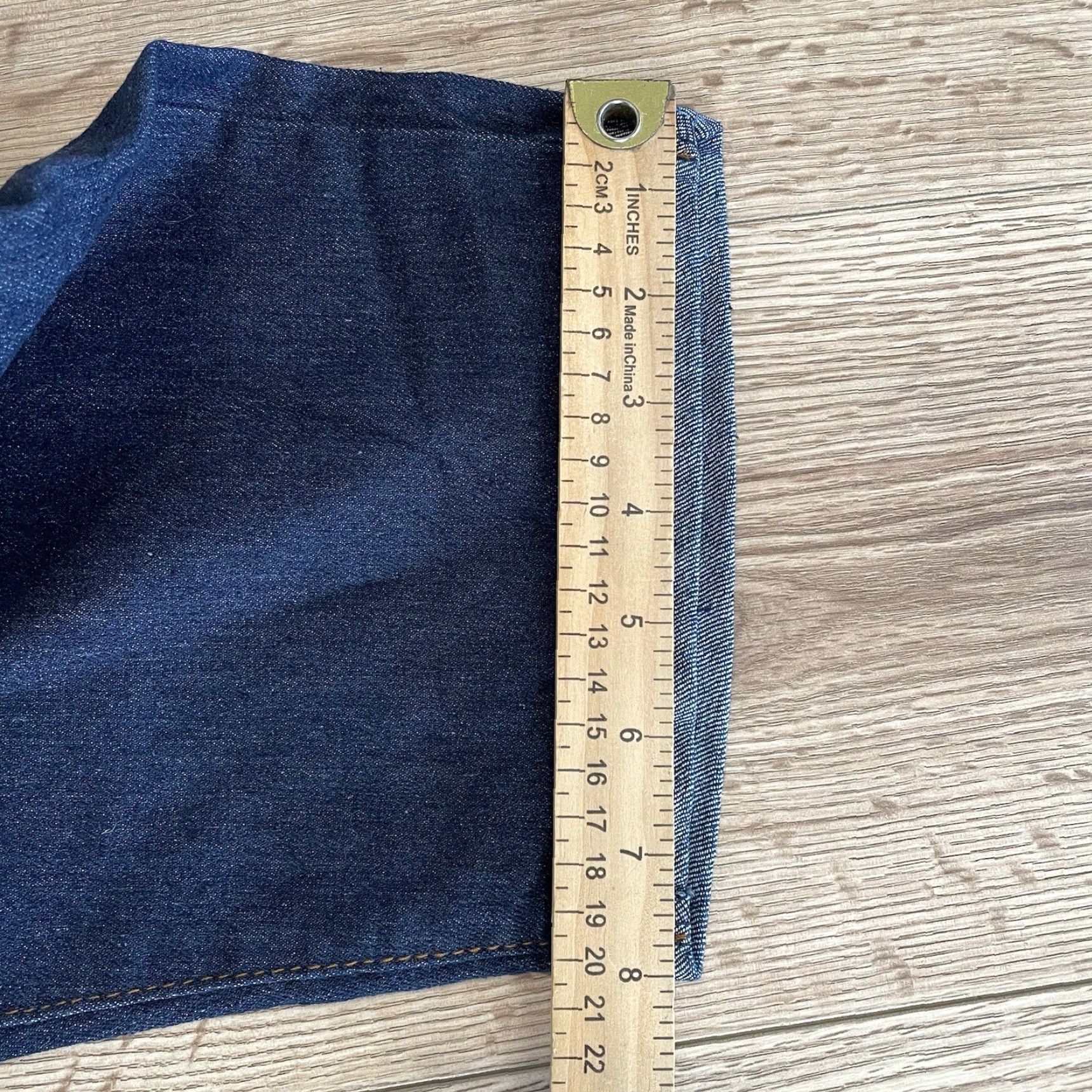 Vintage VINTAGE Nofuze Jeans Women's Bermuda Shorts Size 12 Blue Cotton Blend Denim Stretch Mid Rise Size 34" / US 12 / IT 48 - 7 Thumbnail
