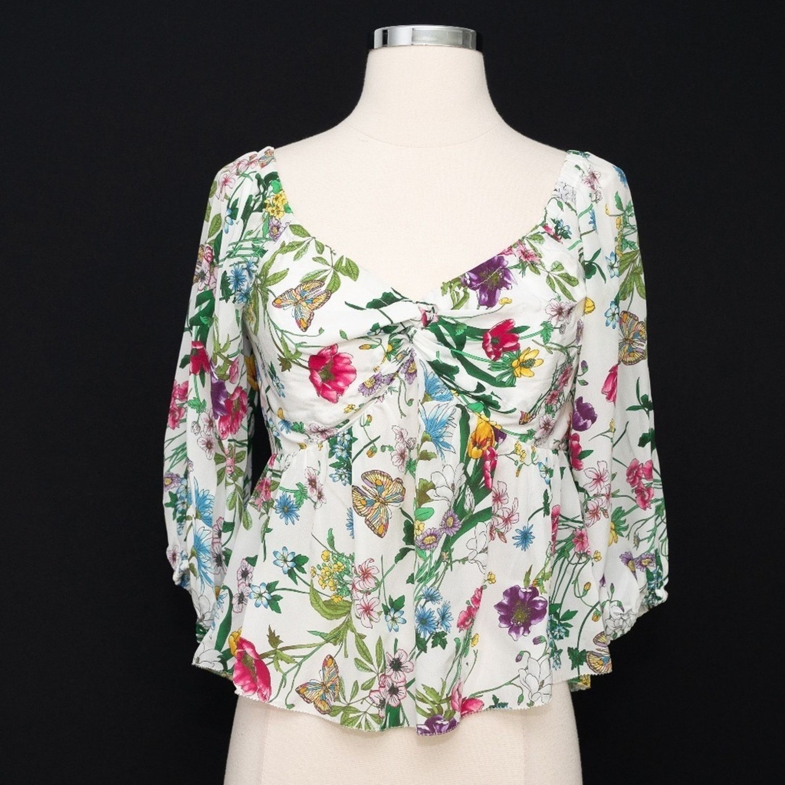 L'AGENCE L'Agence. Elena Floral Top. Size S / US 4 / IT 40 - 1 Thumbnail