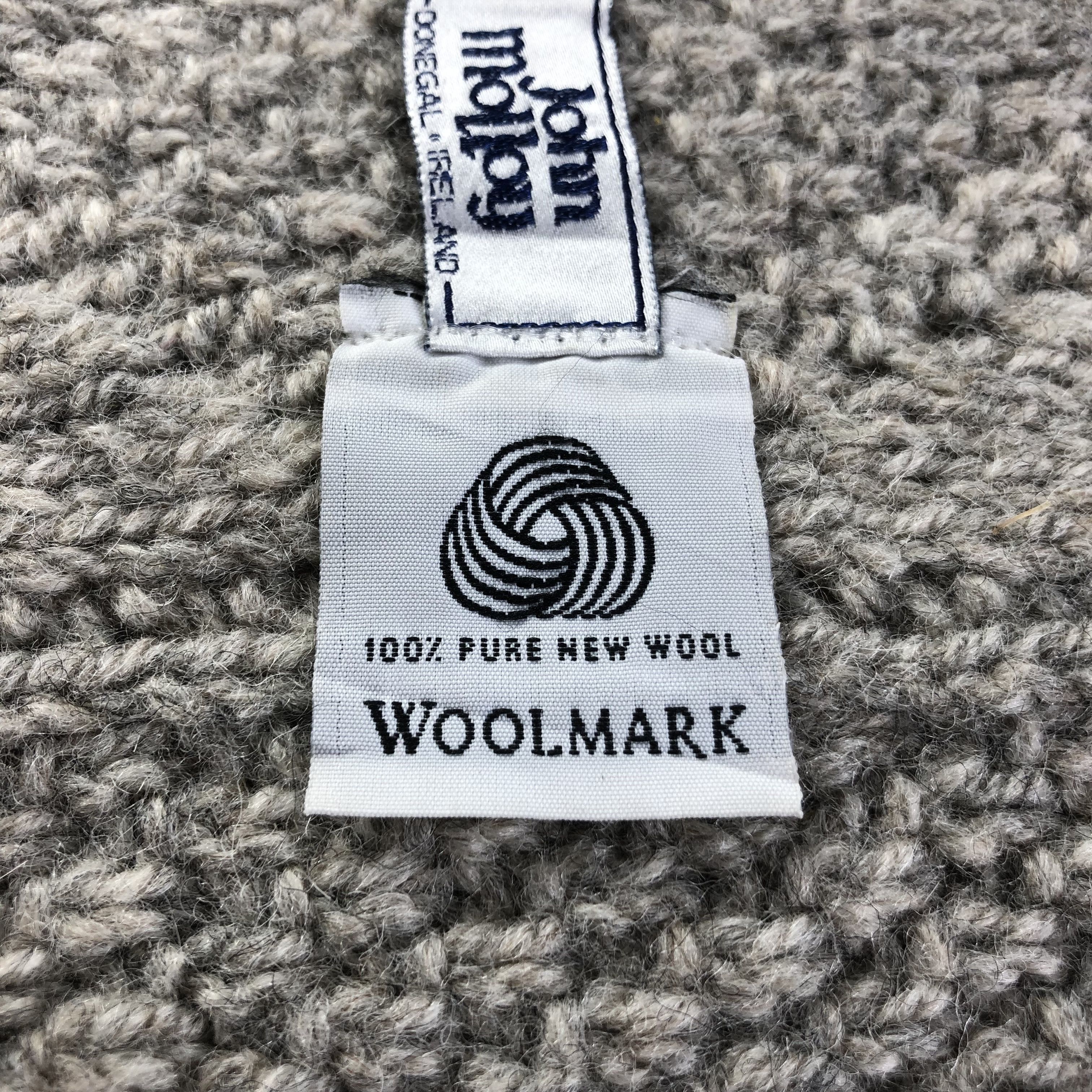 Vintage John Molloy Cable Knit Wool Scarf Muffler V1662 Size ONE SIZE - 4 Thumbnail