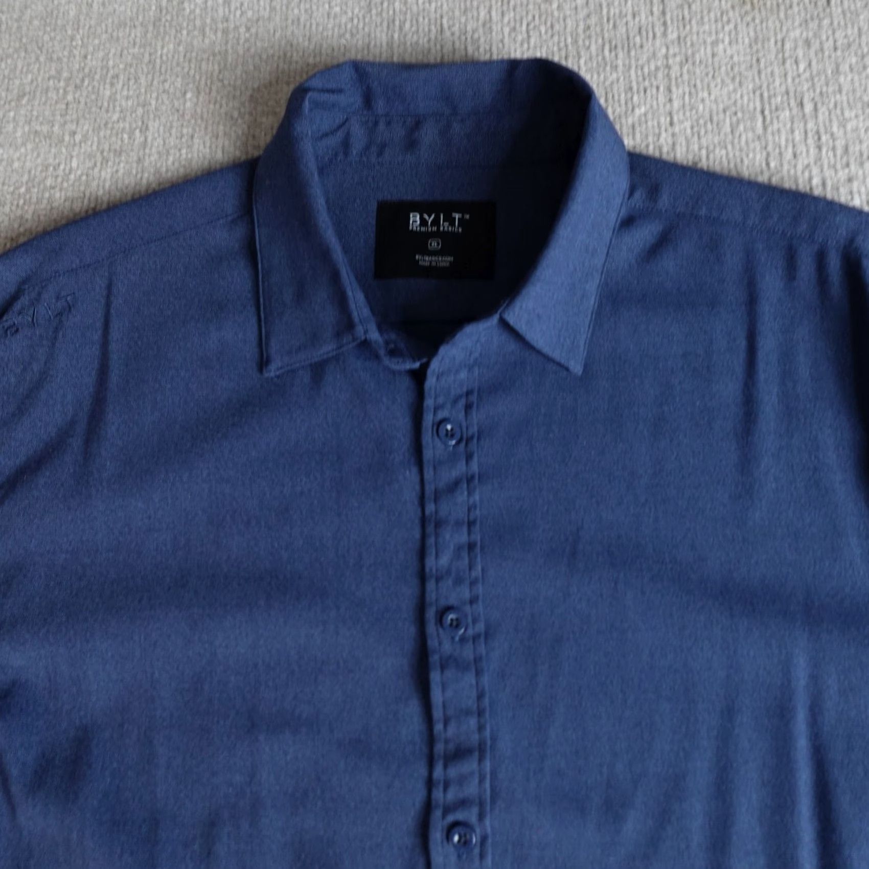 Vintage Bylt Shirt XL Blue Vista Long Sleeve Button-Up Crew-NECK? Size US XL / EU 56 / 4 - 2 Thumbnail