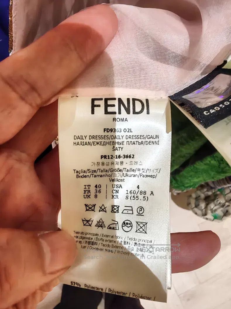 Fendi Fendi Runway style V-neck gold thread jacquard dress Size XS / US 0-2 / IT 36-38 - 5 Thumbnail