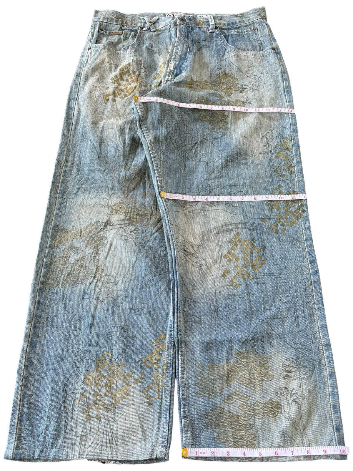 JNCO Vintage Japanese Brand Karakuri Baggy Jeans Size US 36 / EU 52 - 12 Thumbnail