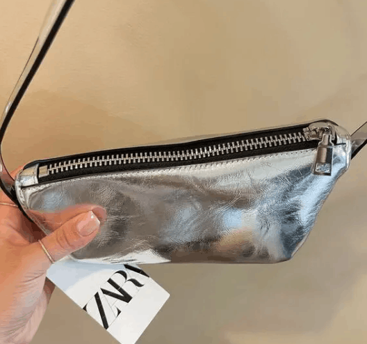 Zara Zara Asymmetrical Shoulder Bag Size ONE SIZE - 4 Thumbnail