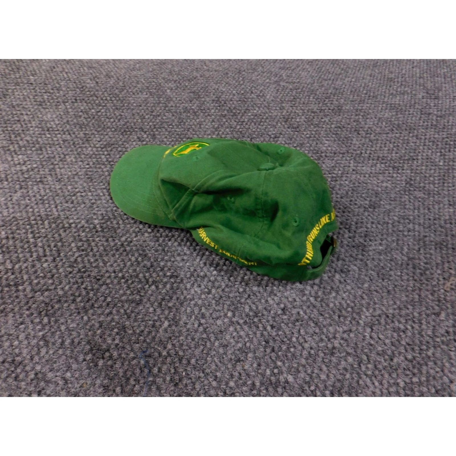 John Deere John Deere Hat Cap Strap Back Green Embroidered Nothing Runs Like A Deere Mens Size ONE SIZE - 4 Thumbnail