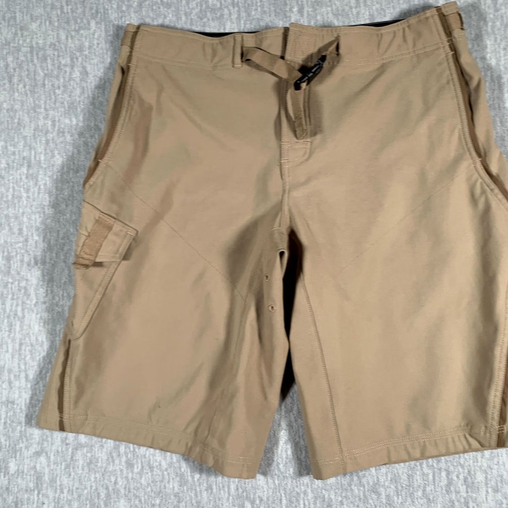 Prana Prana Mens Large Tan Stretch Hiking Cargo Pocket Outdoor Performance Shorts Size US 33 - 3 Thumbnail