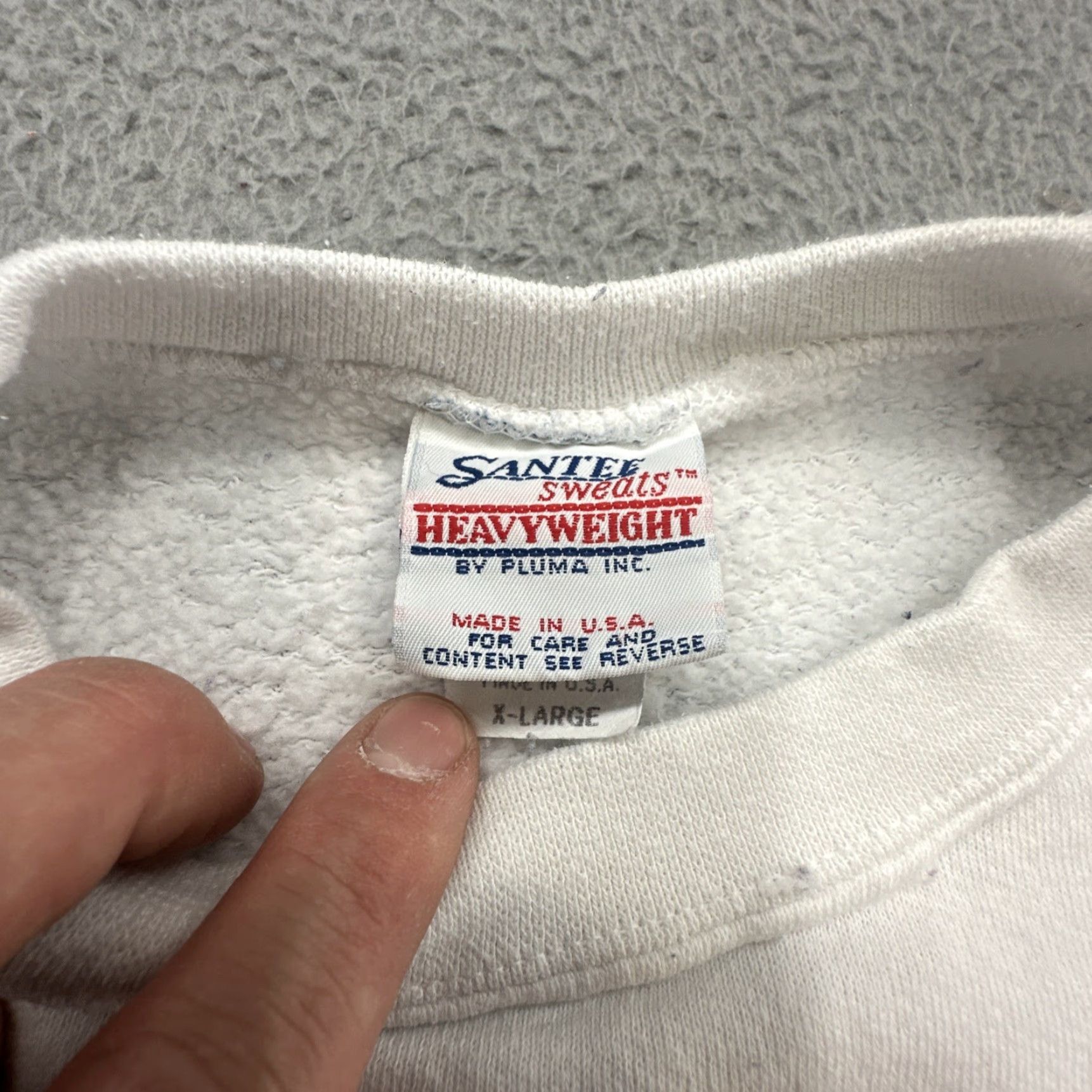 IDEA VINTAGE Santee Sweats Shirt XL White 90s Wet Workout IDEA International Mens Women? Size US XL / EU 56 / 4 - 5 Thumbnail