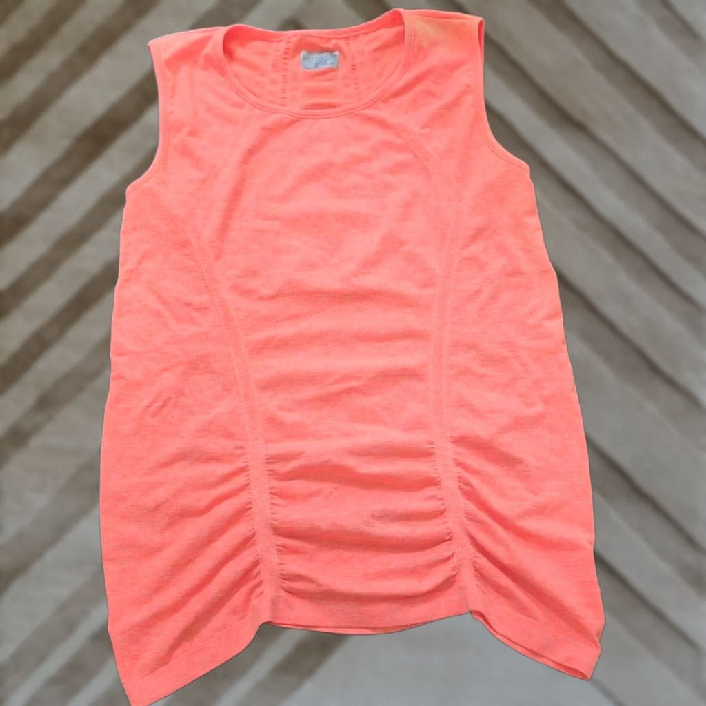 Athleta Athleta Tank Women's XL Orange Knit Sleeveless Pullover Activewear Top Size XL / US 12-14 / IT 48-50 - 1 Thumbnail