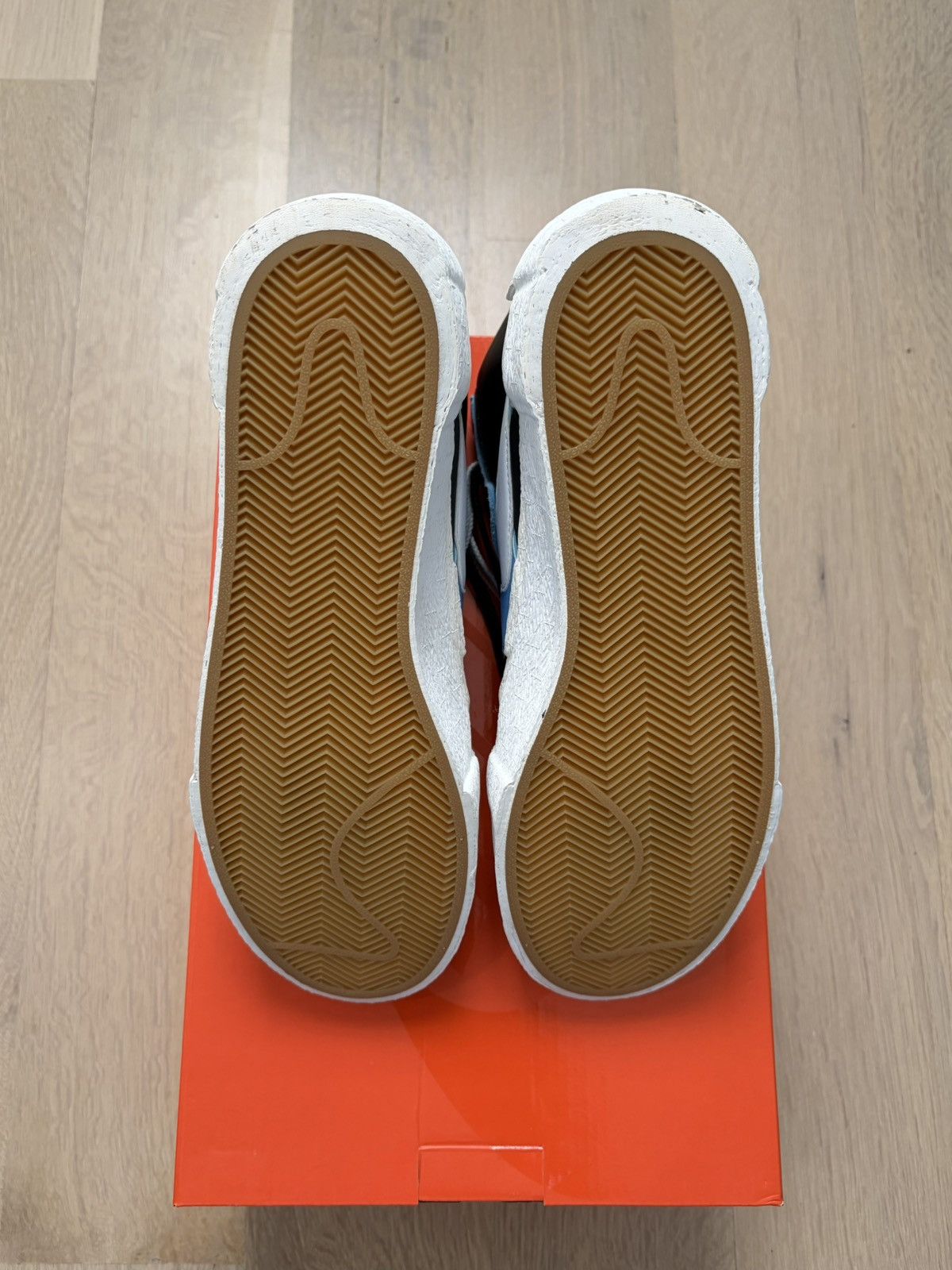 Nike × Sacai Nike x Sacai Blazer Mid Black Legend Blue 2019 BV0072-001 Size US 10 / EU 43 - 9 Thumbnail