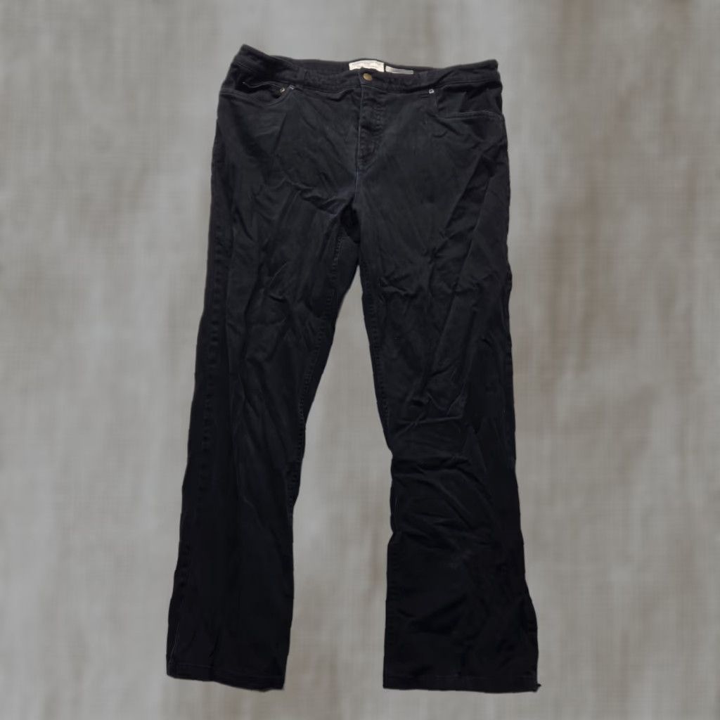 Jones New York Jones New York Sport Denim Pants - Women's Jeans with Stretch, Size 16, Black, Straight Leg, Regular, 16, Sport Theme, Women's Pants Size 38" / US 16 / IT 52 - 1 Thumbnail