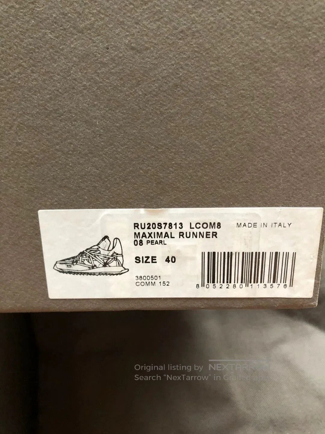 Rick Owens Rick Owens Beige Low Top Sneakers. Size US 7 / EU 40 - 6 Thumbnail