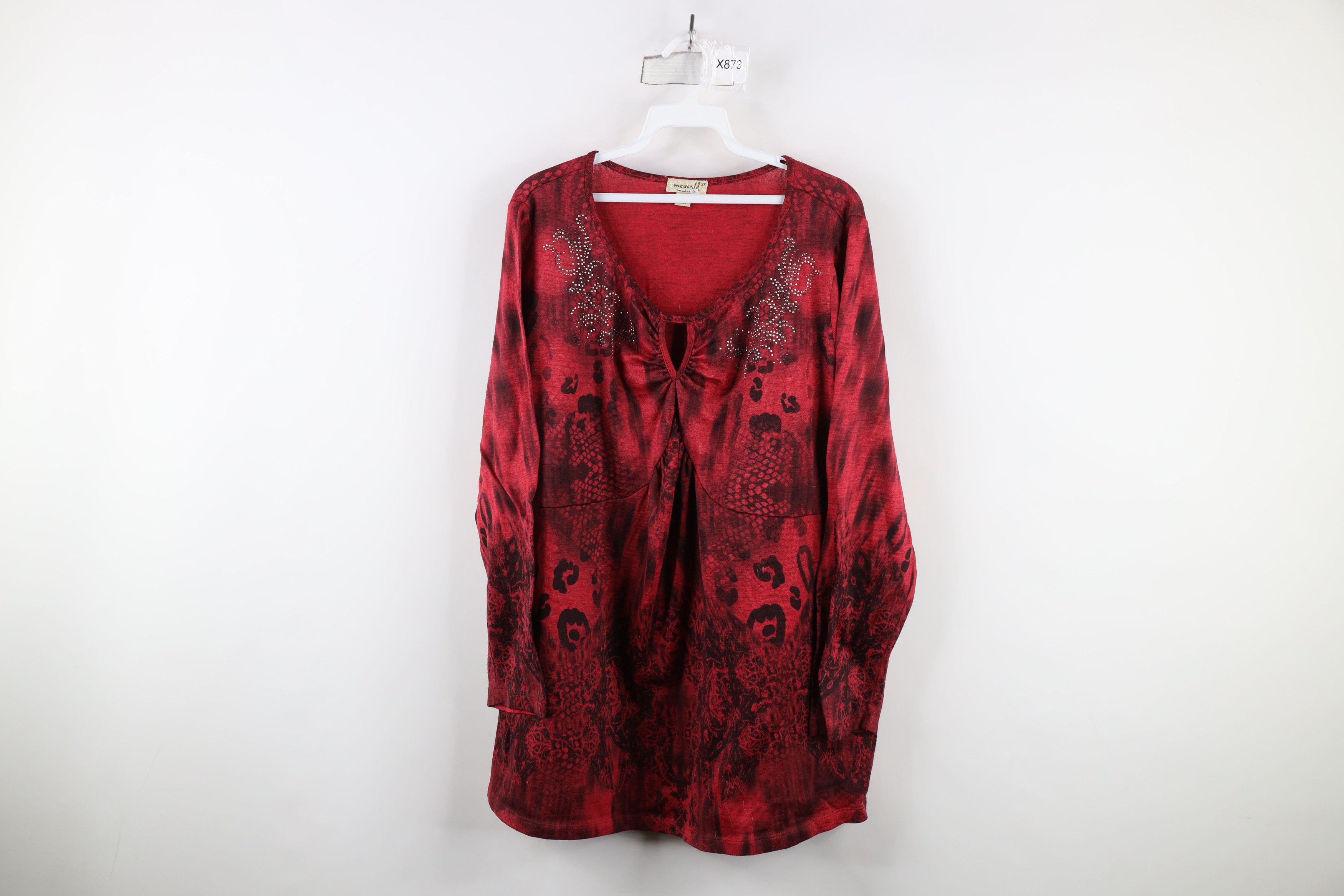 Vintage Vintage 90s Y2K Babydoll Bell Fairy Knit Long Sleeve Shirt Size XXL / US 16-18 / IT 52-54 - 1 Thumbnail