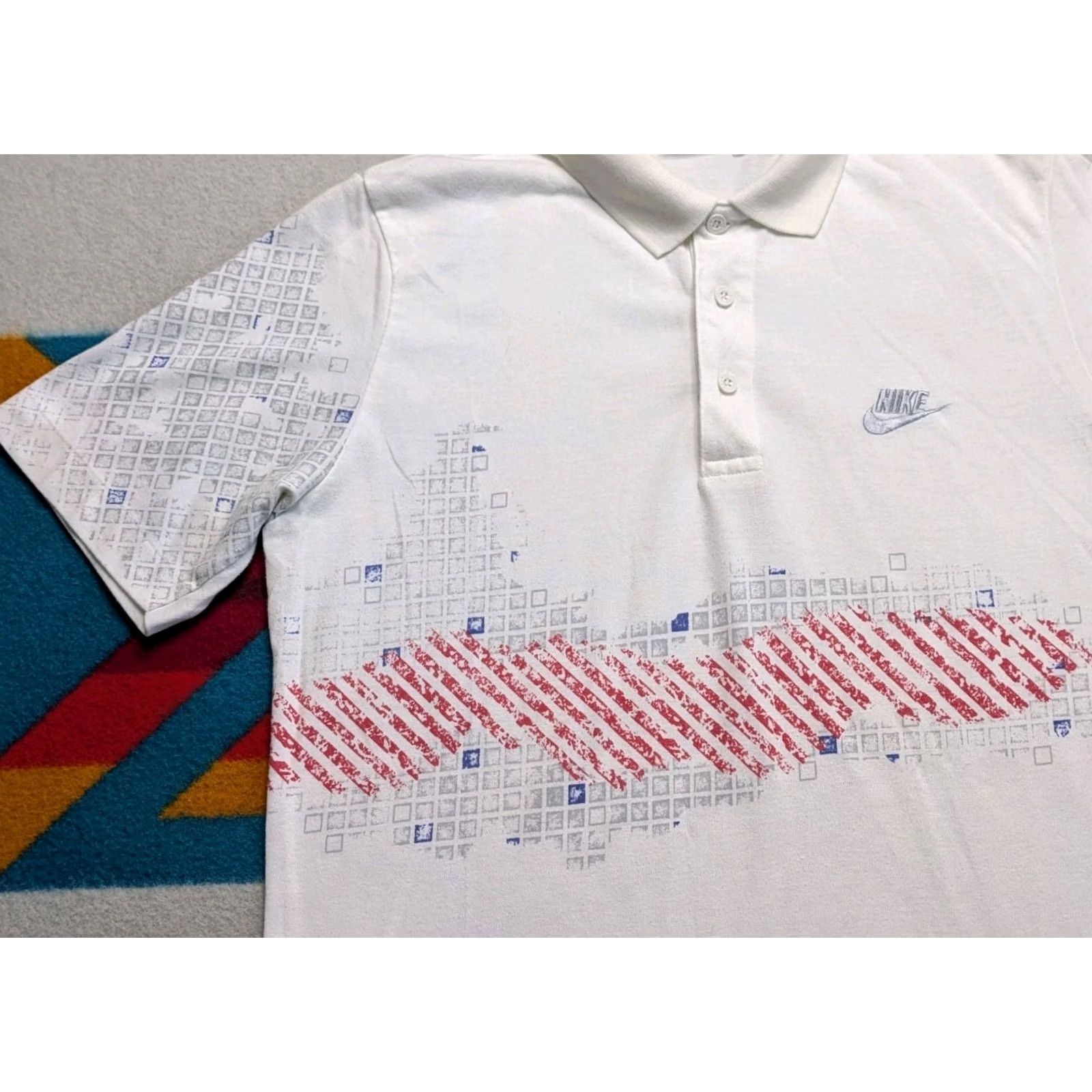 Nike VINTAGE Nike Challenge Court Andre Agassi Polo Tennis Shirt Single Stitch Medium Mens White Size US M / EU 48-50 / 2 - 3 Thumbnail