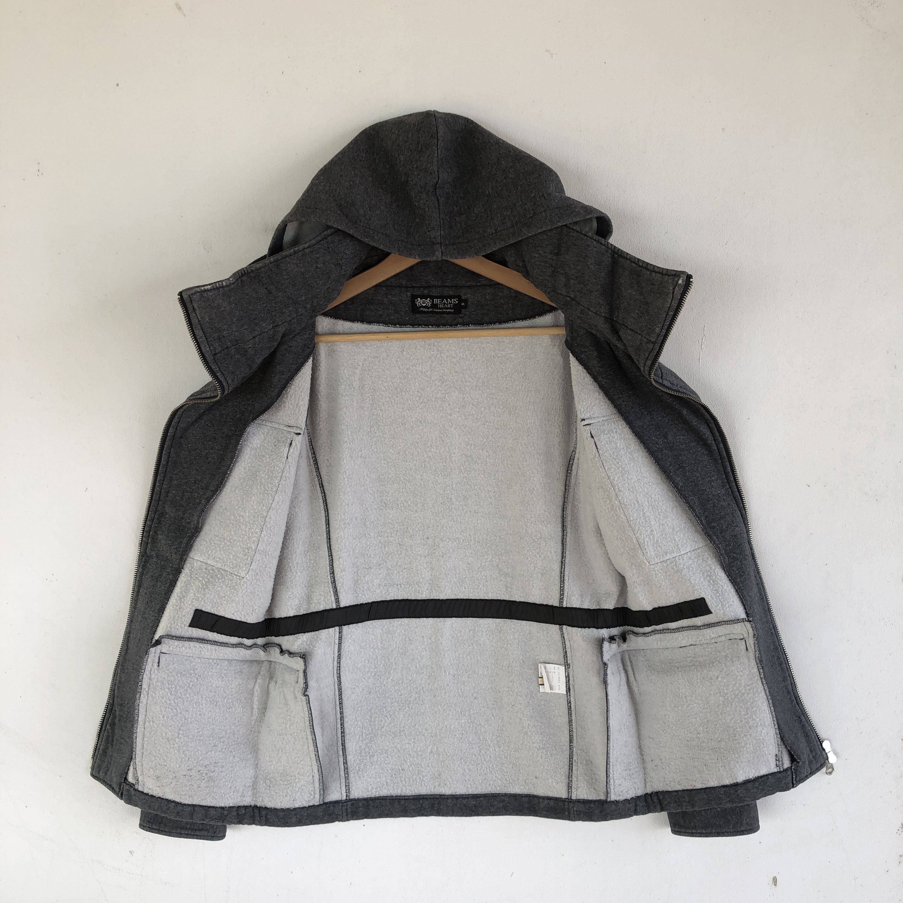 Beams Plus × Japanese Brand × Vintage Y2K Beams Heart Japanese Hoodie Bondage Multi Pocket Jacket Size XS / US 0-2 / IT 36-38 - 7 Thumbnail