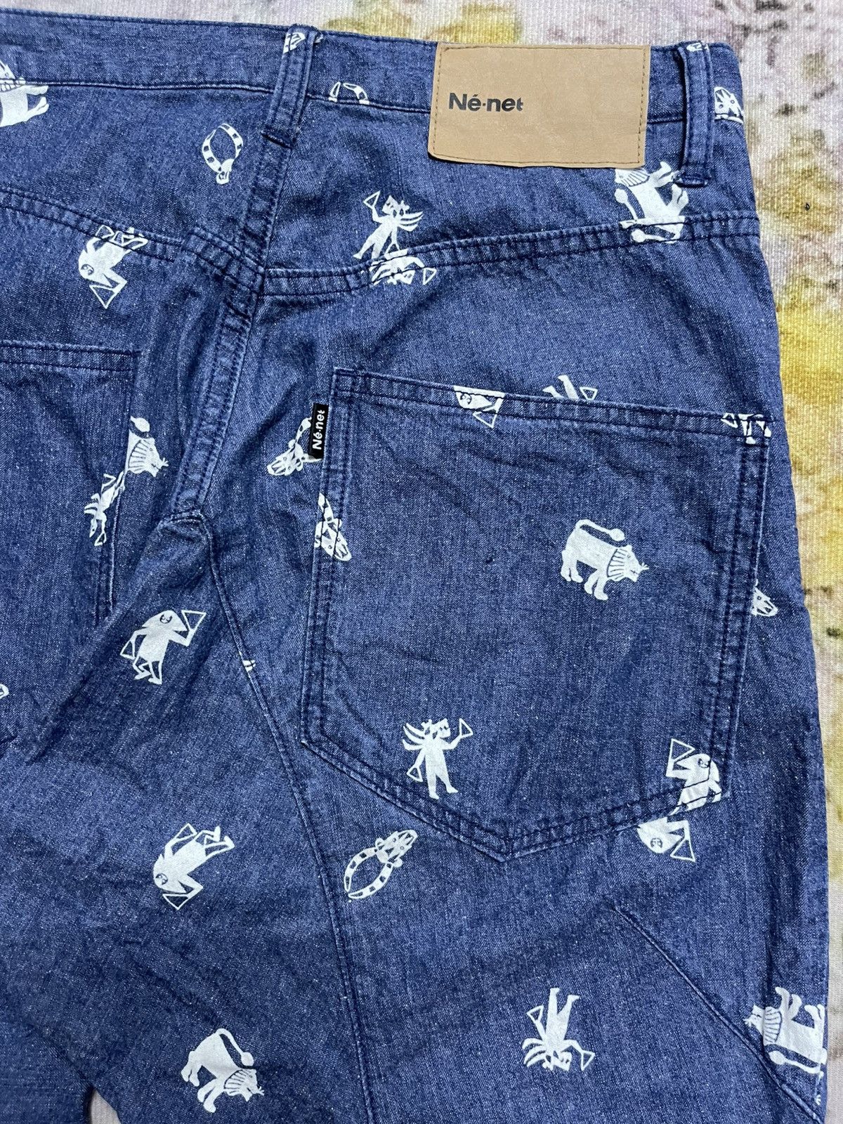 Issey Miyake × Japanese Brand × Ne-Net Ne-net By Issey Miyake Jeans Printed Size US 30 / EU 46 - 14 Thumbnail