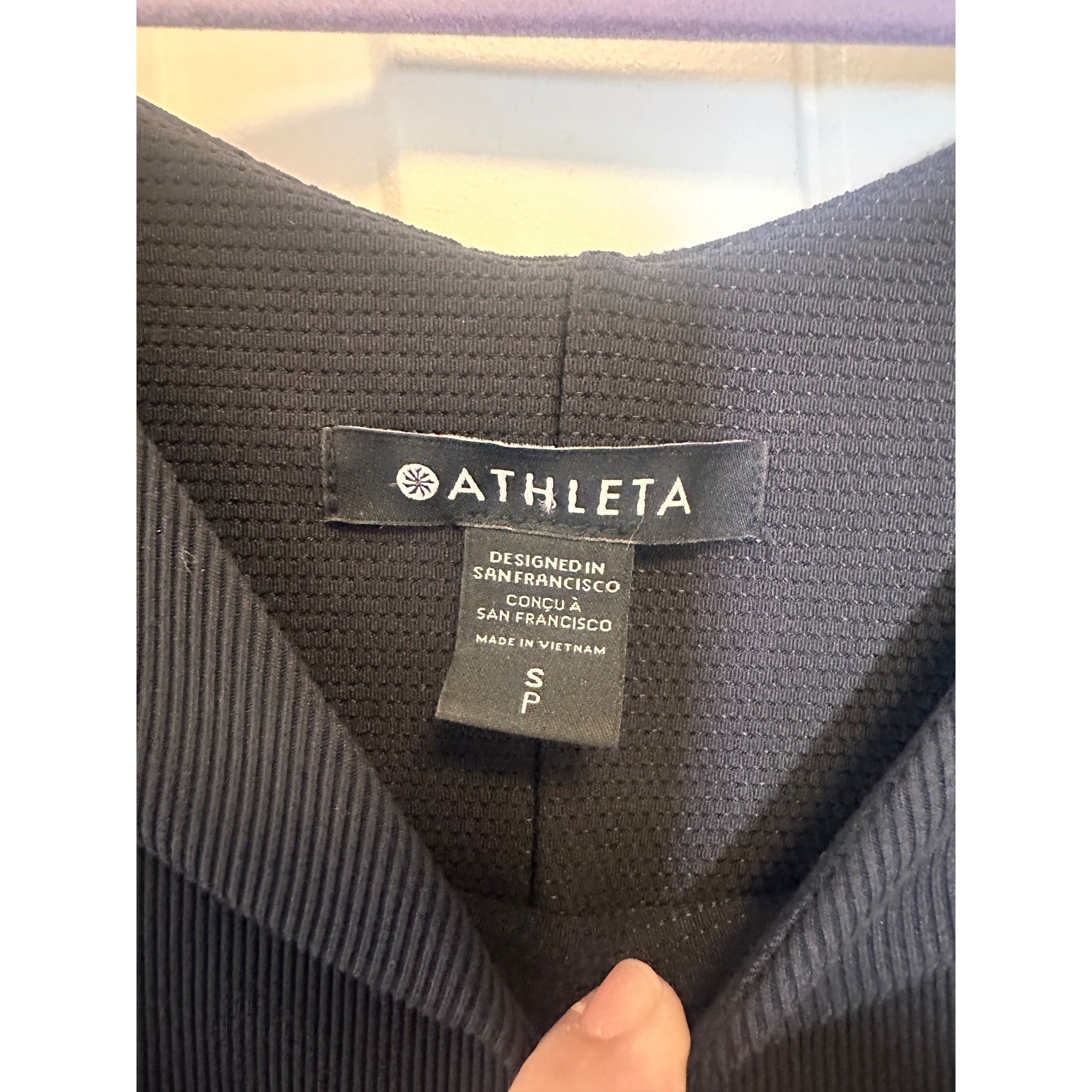 Athleta ATHLETA Ryder Dress, Size: SP Black, #988525 Fit & Flare Mid Size S / US 4 / IT 40 - 6 Thumbnail