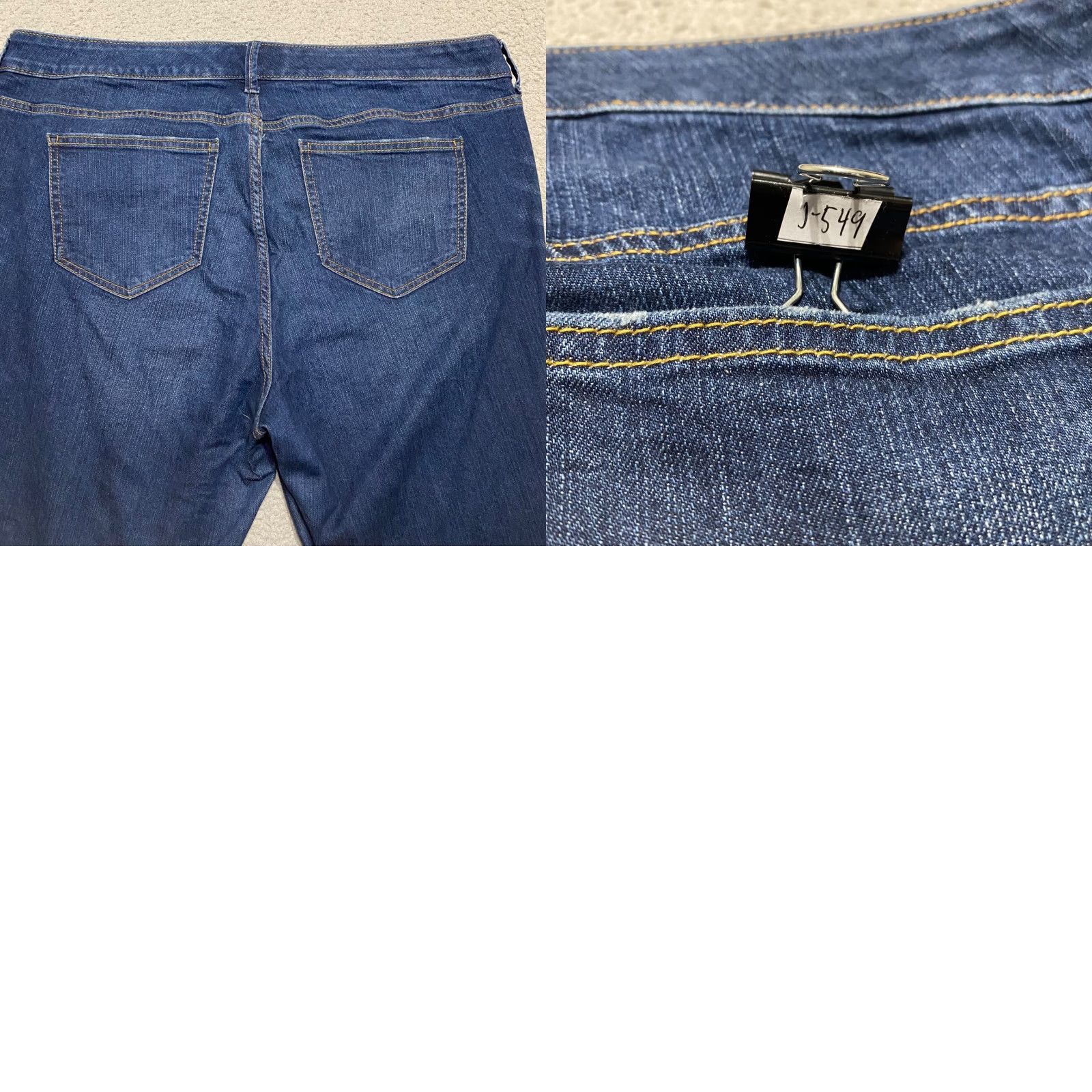 Torrid Torrid Jeans Skinny Blue Denim Dark Wash 14P Petite Mid Rise 5-Pocket Stretch Cotton Blend Womens Boys? Size 36" / US 14 / IT 50 - 9 Thumbnail